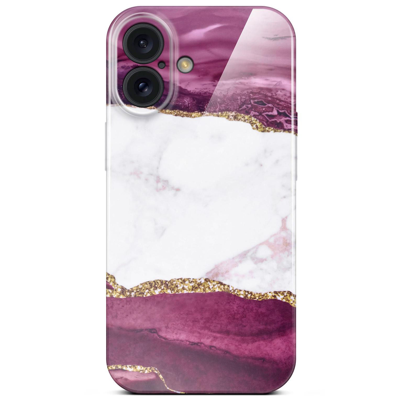 Bliss Cover für iPhone 16 in der Farbe Velvet Kiss (Rosa / Pink)