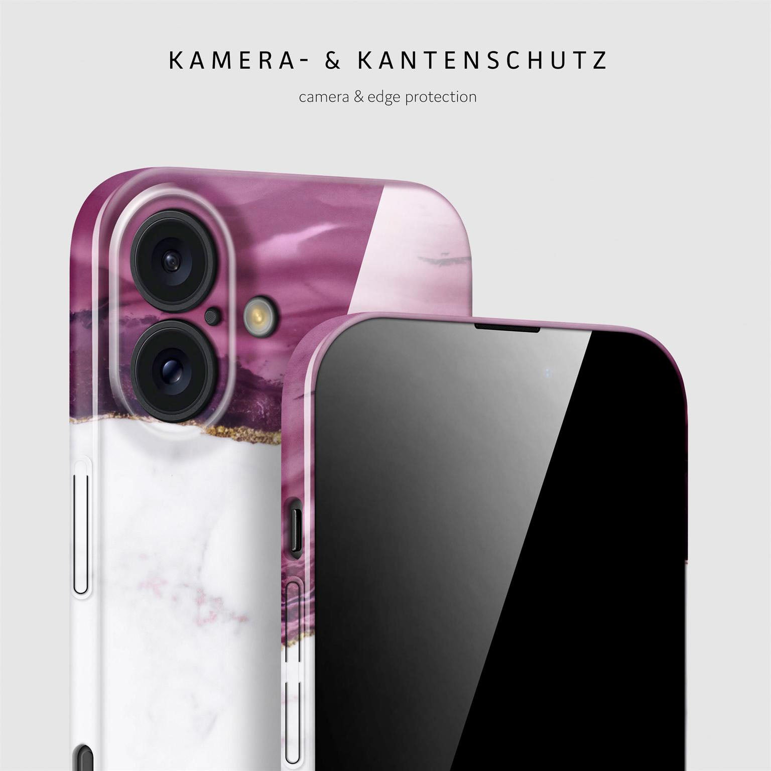 Bliss Cover für iPhone 16 in der Farbe Velvet Kiss (Rosa / Pink)