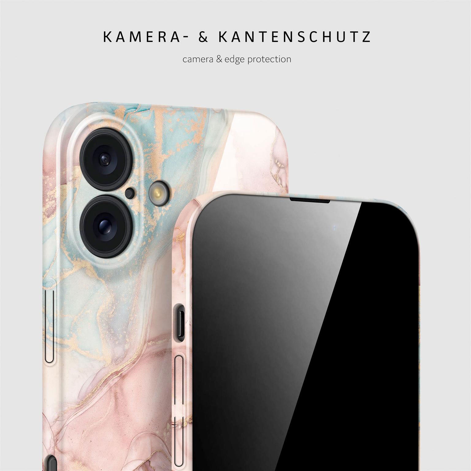 Bliss Cover für iPhone 16 in der Farbe Rose Serenity (Rosa / Pink)