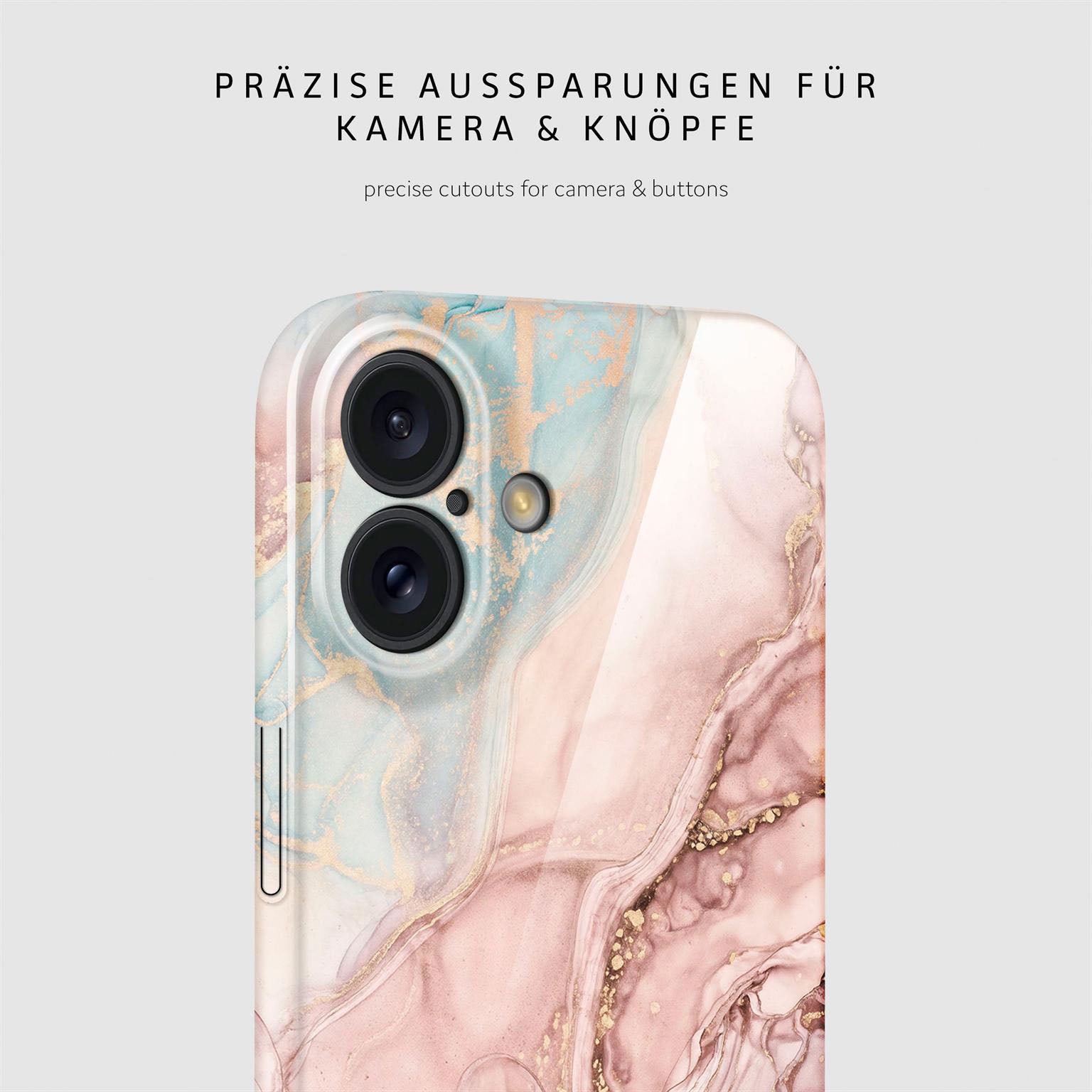 Bliss Cover für iPhone 16 in der Farbe Rose Serenity (Rosa / Pink)
