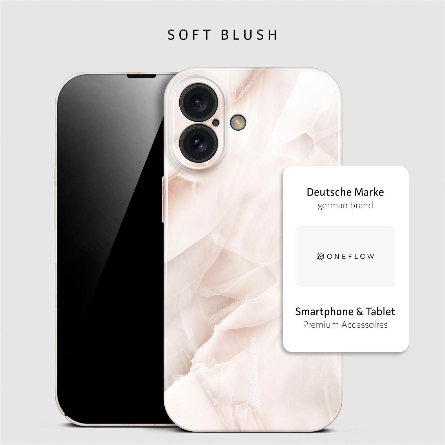 Bliss Cover für iPhone 16 in der Farbe Soft Blush (Braun / Beige)
