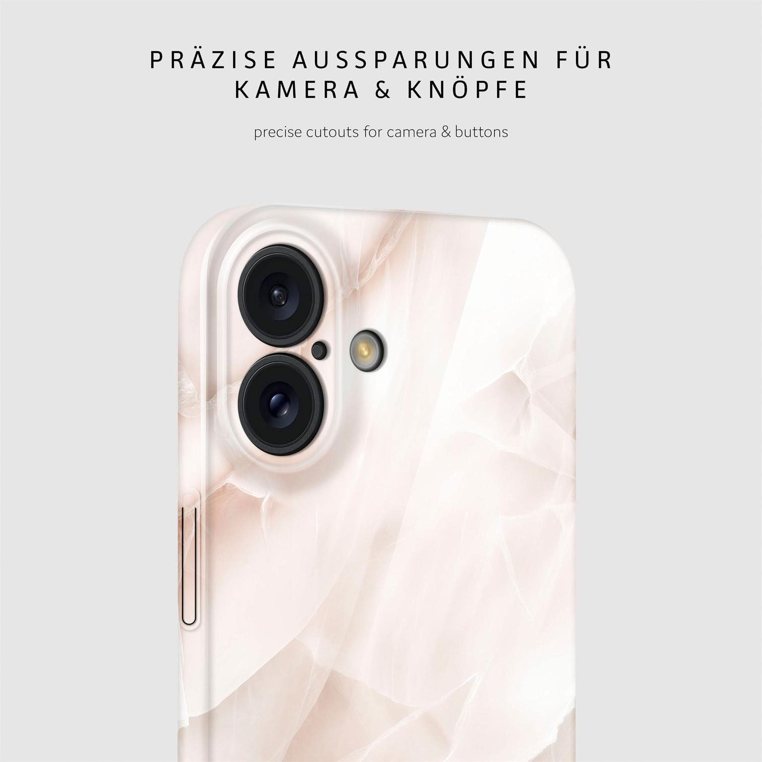Bliss Cover für iPhone 16 in der Farbe Soft Blush (Braun / Beige)