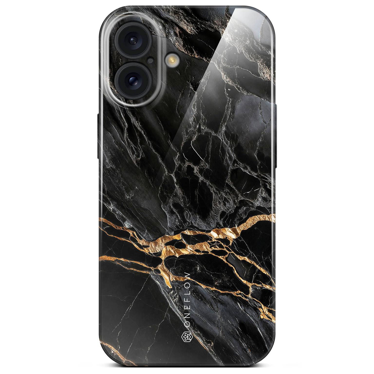 Bliss Cover für iPhone 16 in der Farbe Black Mirage (Schwarz)