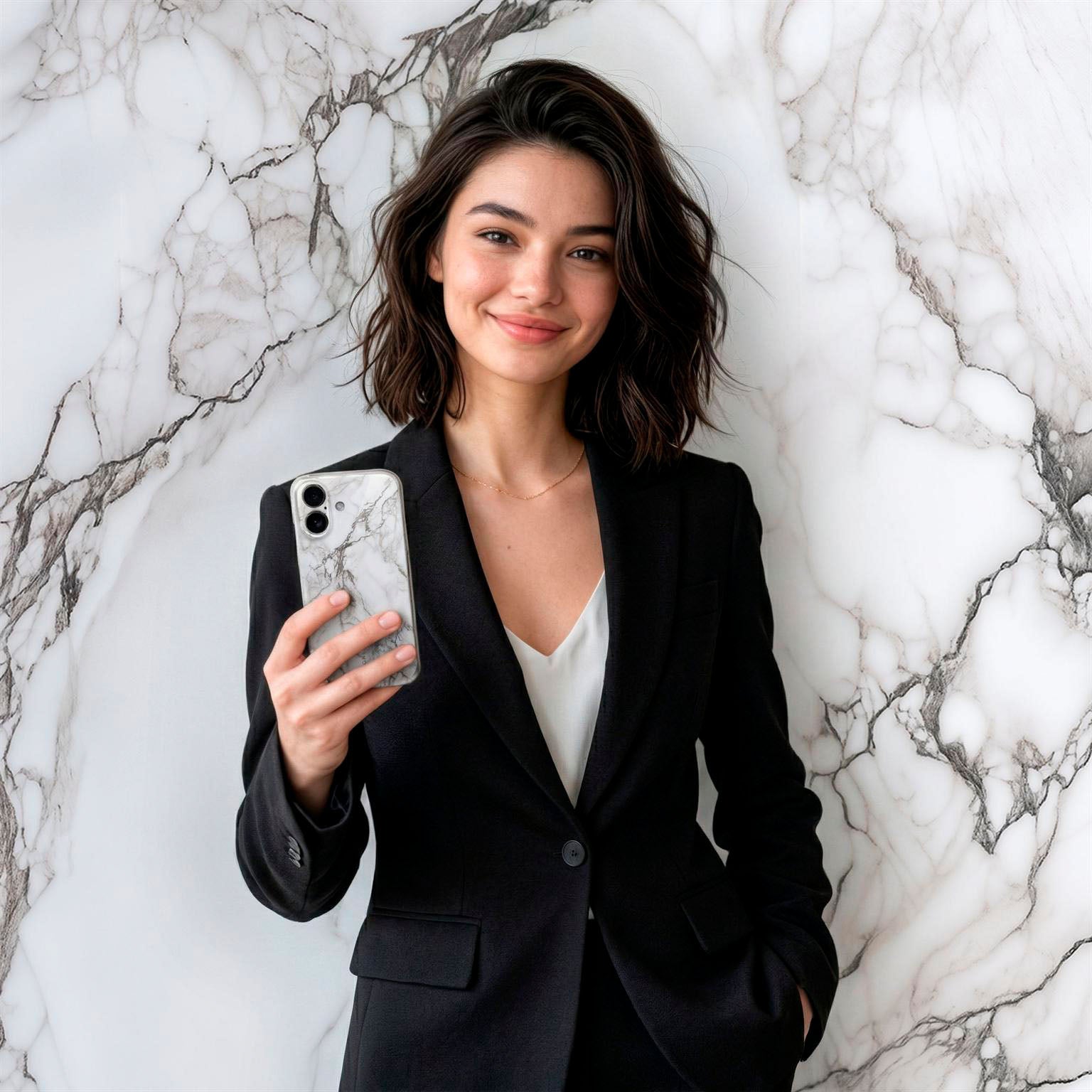 Bliss Cover für iPhone 16 in der Farbe Ivory Whisper (Weiß)
