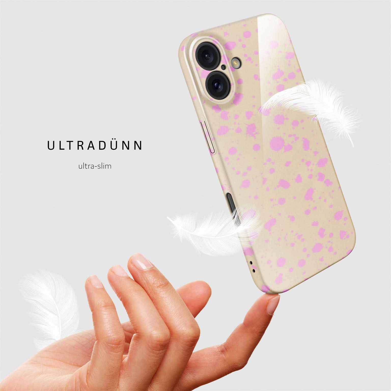 Splash Case für iPhone 16 in der Farbe Blush Pop (Rosa / Pink)