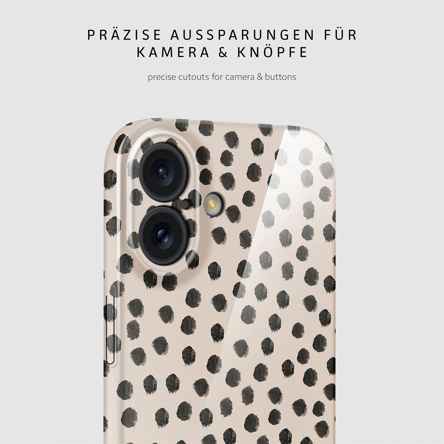 Splash Case für iPhone 16 in der Farbe Cookies & Cream (Braun / Beige)