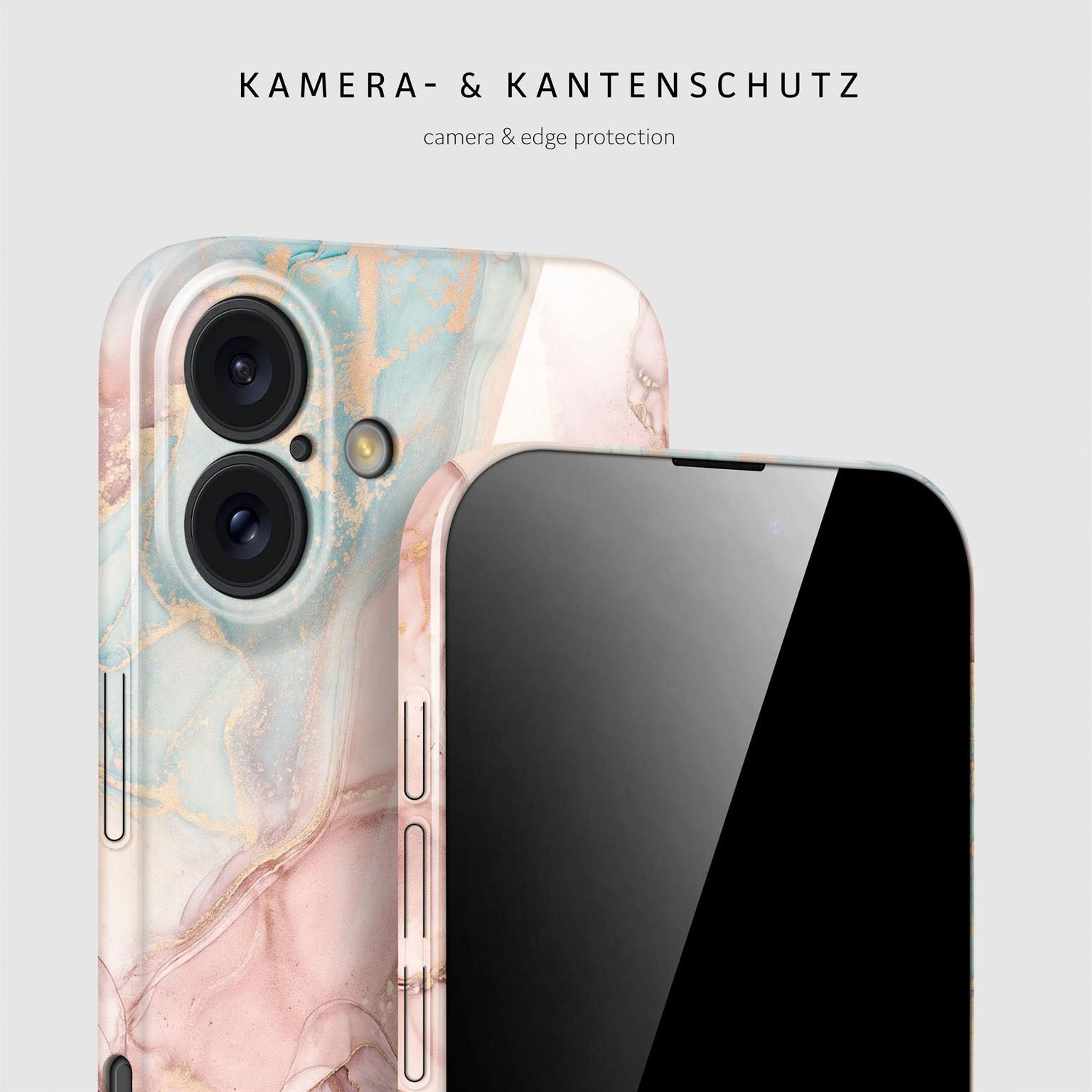 Bliss Cover für iPhone 16 Plus in der Farbe Rose Serenity (Rosa / Pink)