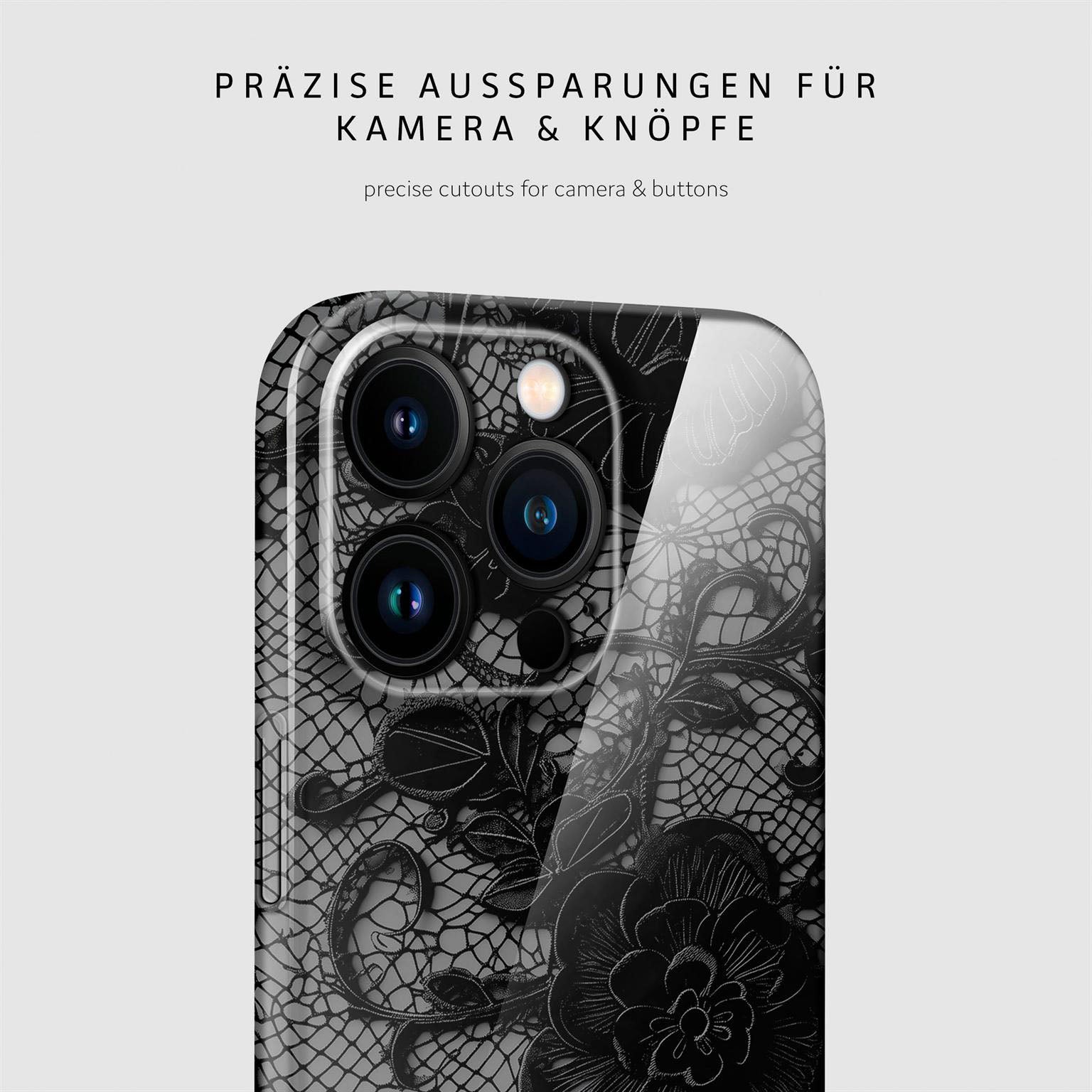 Splash Case für iPhone 16 Pro in der Farbe Delicate Dream (Schwarz)