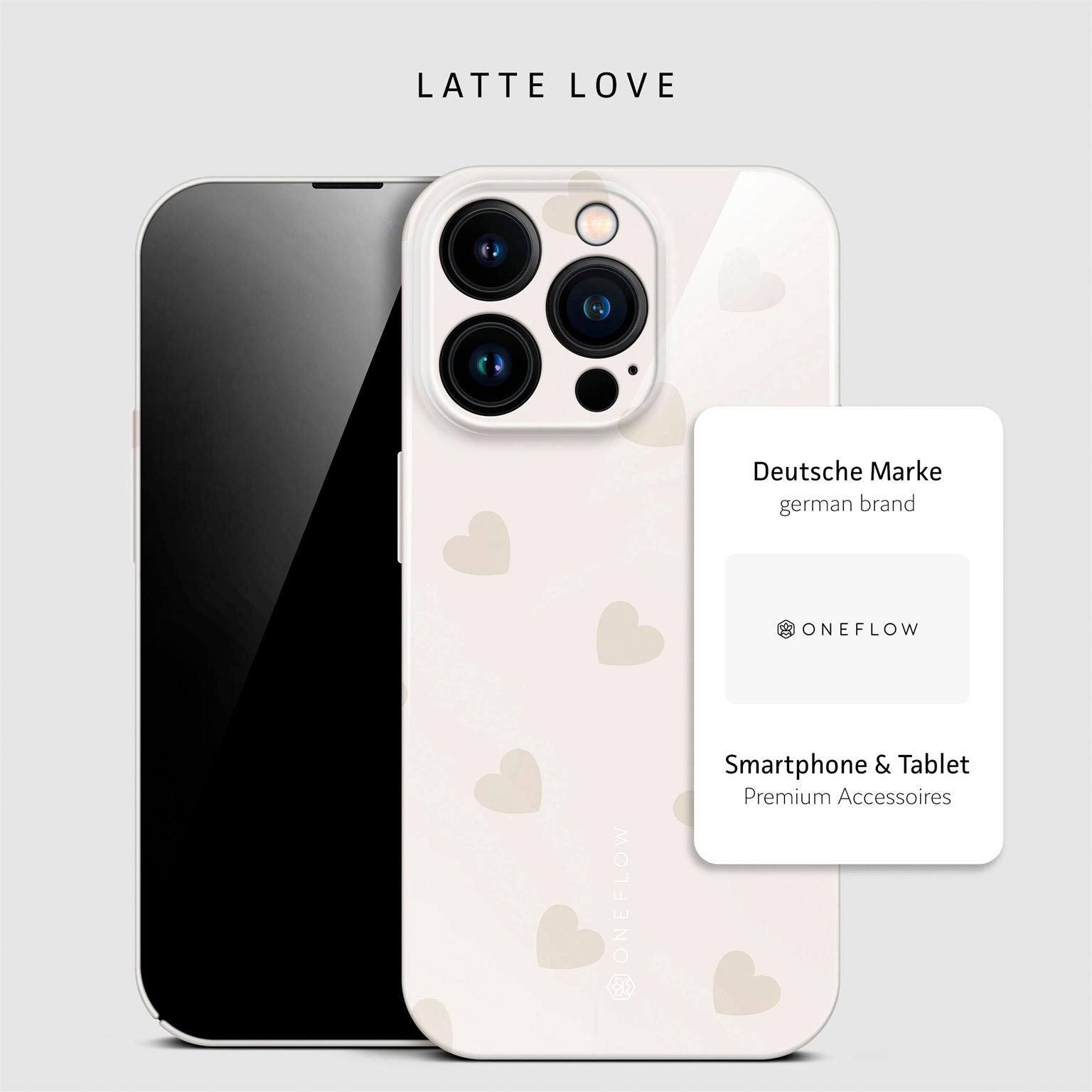 Splash Case für iPhone 16 Pro in der Farbe Latte Love (Braun / Beige)