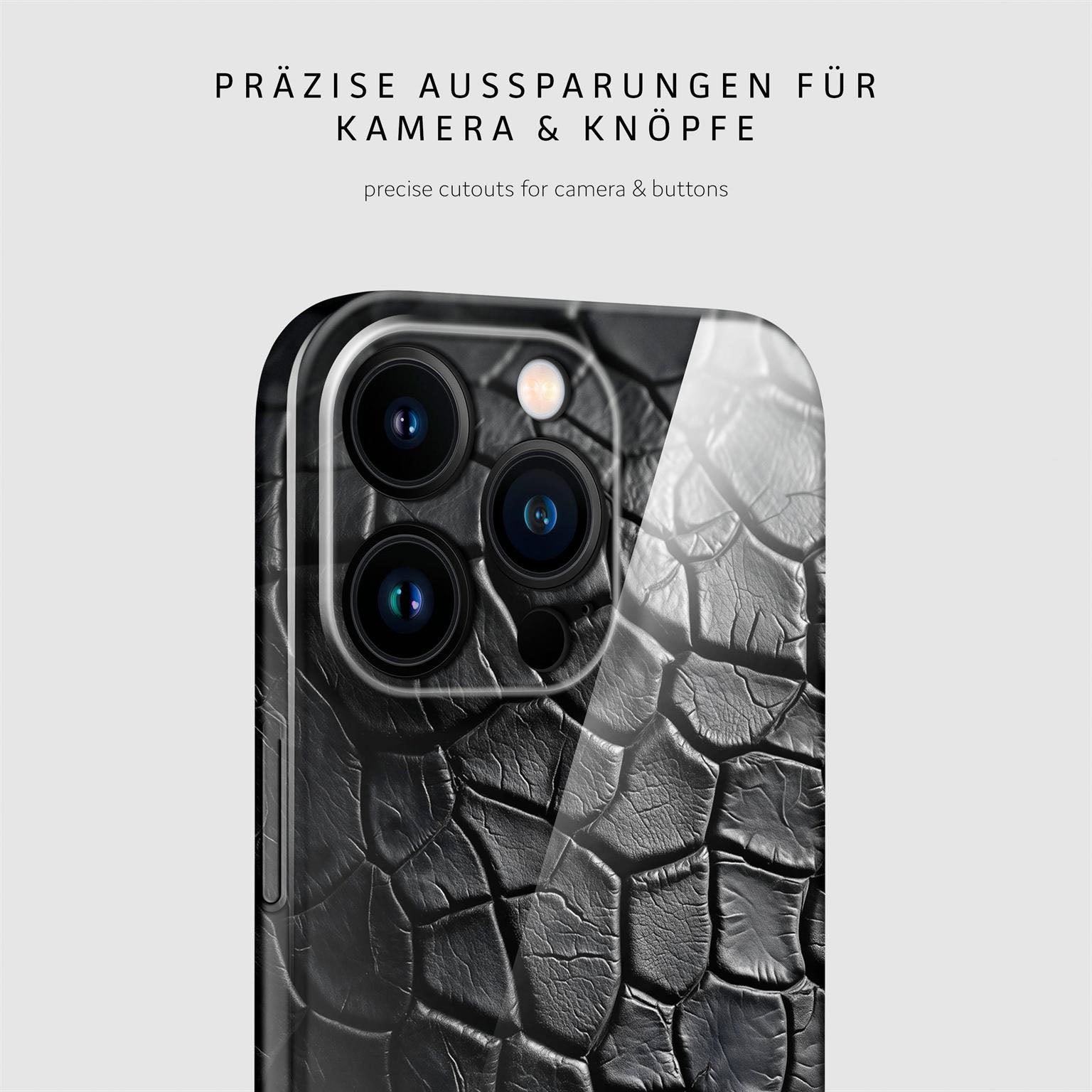 Wild Cover für iPhone 16 Pro in der Farbe Luxury Croco (Schwarz)