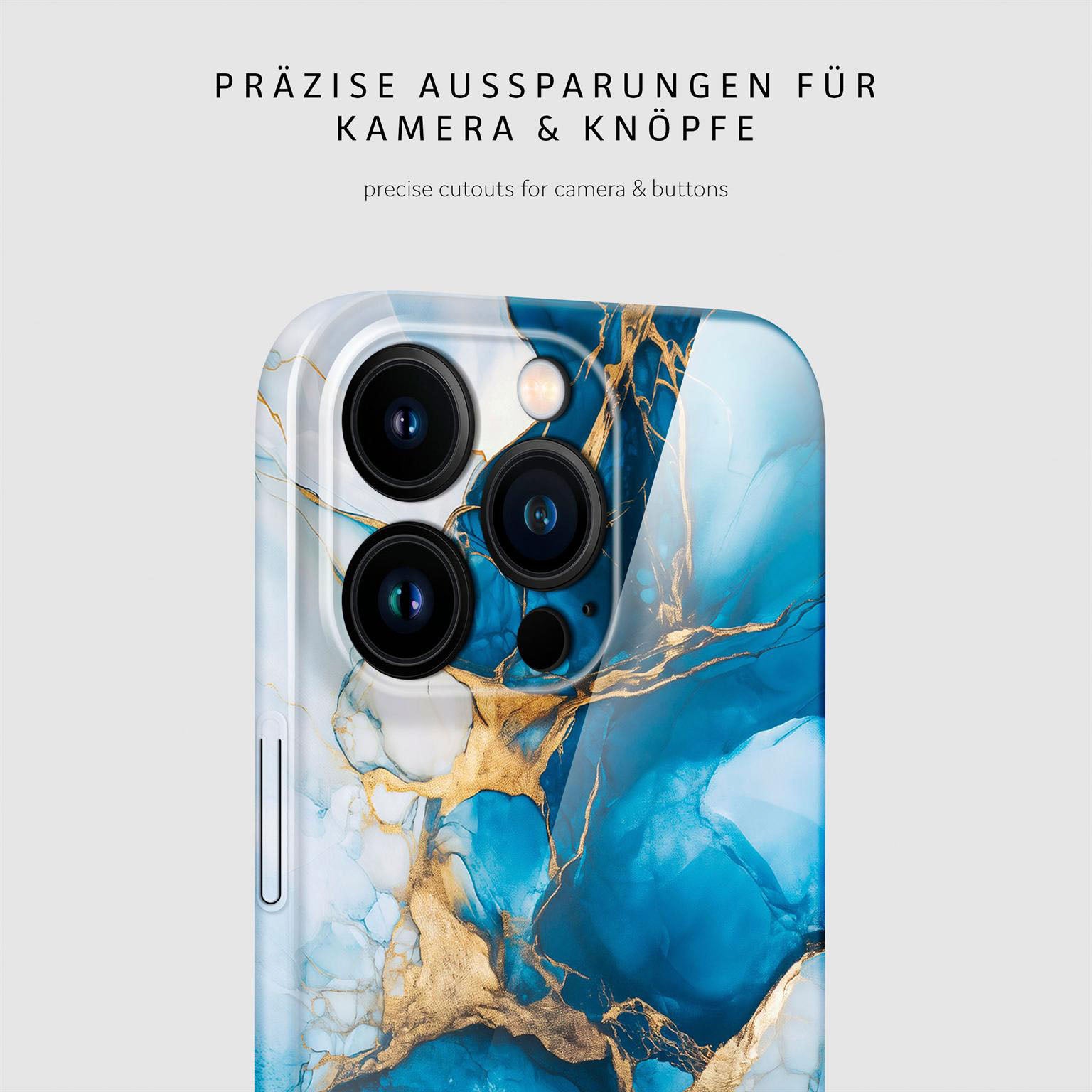 Bliss Cover für iPhone 16 Pro in der Farbe Sapphire Dream (Blau)