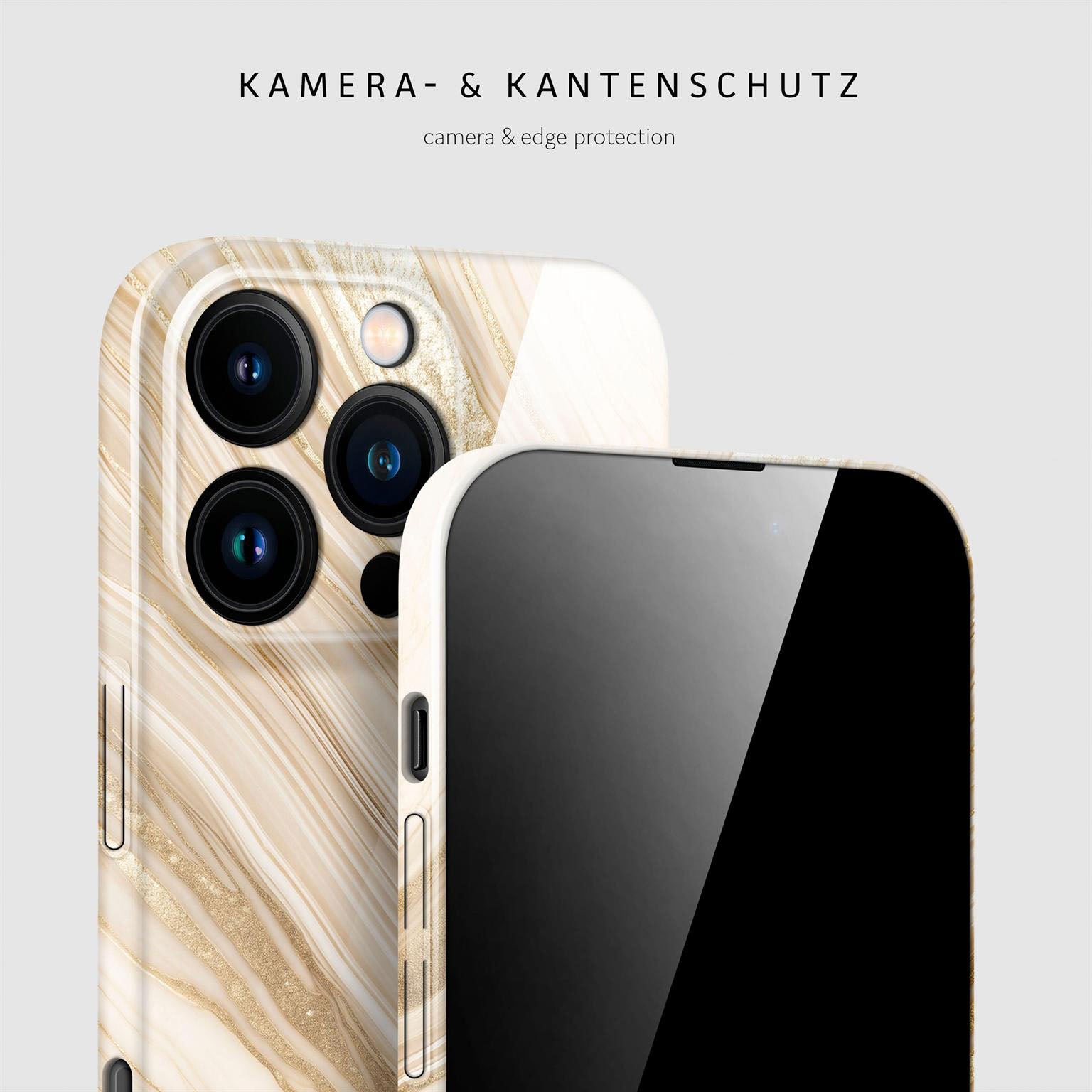 Bliss Cover für iPhone 16 Pro in der Farbe Sand Dune (Braun / Beige)