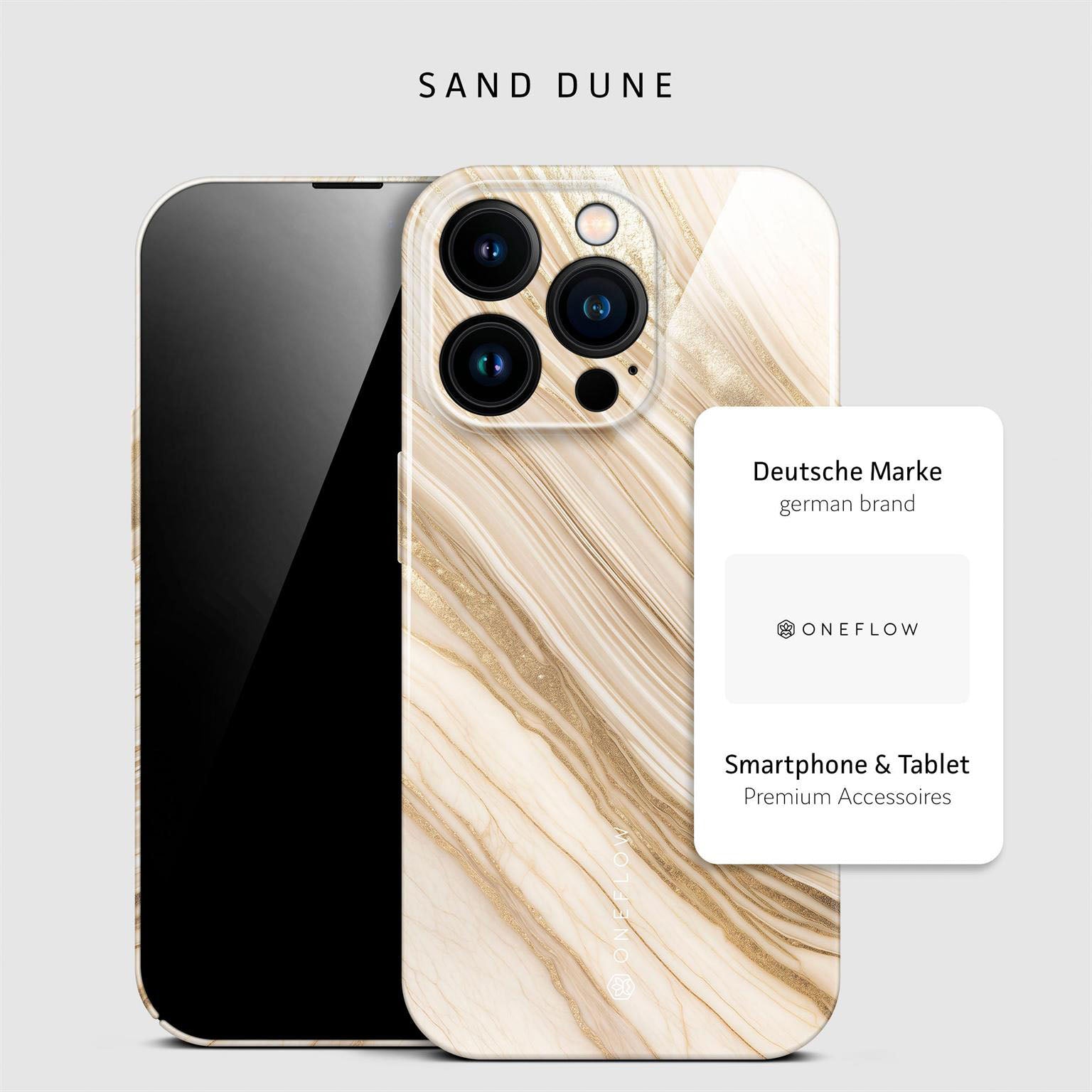 Bliss Cover für iPhone 16 Pro in der Farbe Sand Dune (Braun / Beige)