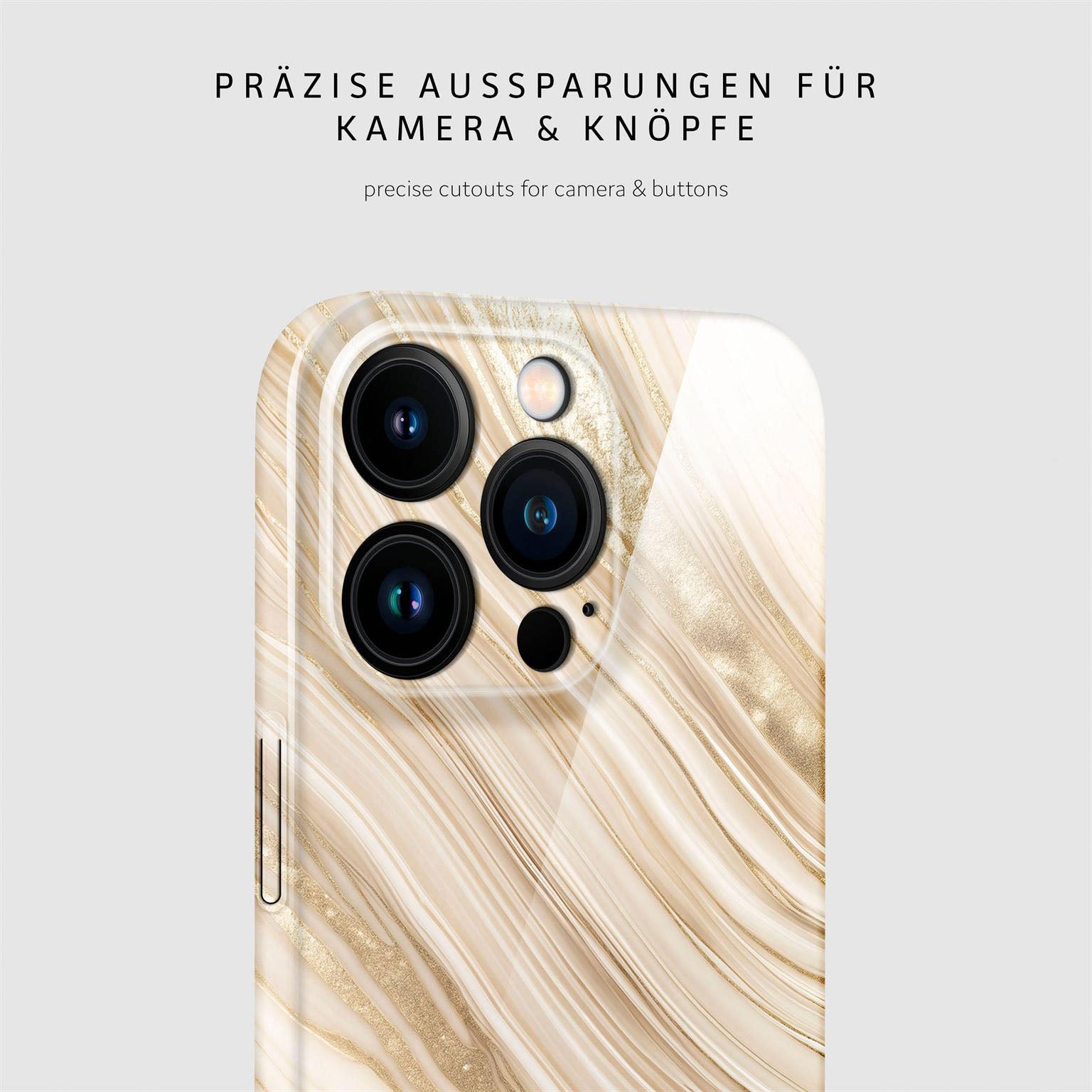 Bliss Cover für iPhone 16 Pro in der Farbe Sand Dune (Braun / Beige)