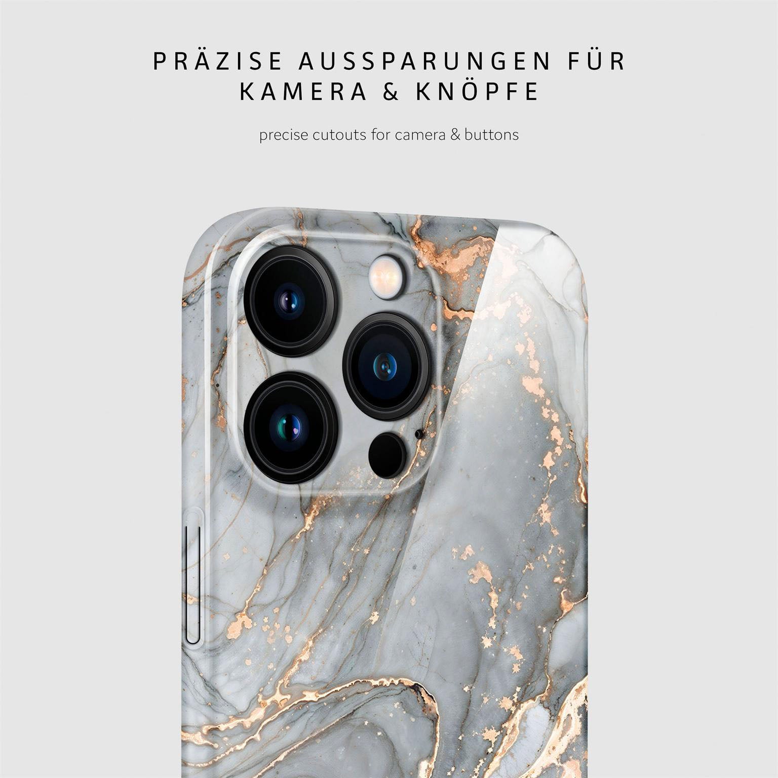 Bliss Cover für iPhone 16 Pro in der Farbe Soft Granite (Grau)