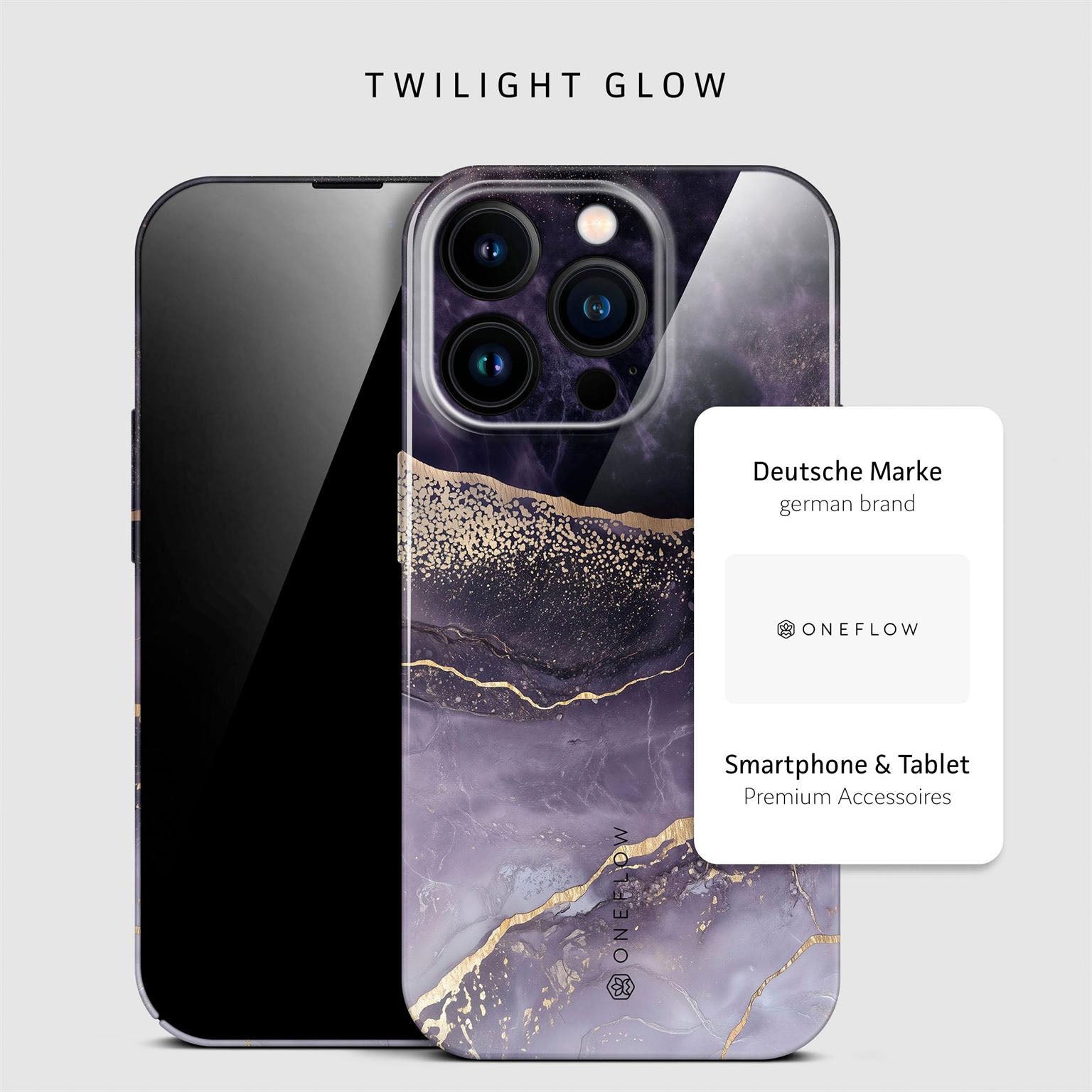 Bliss Cover für iPhone 16 Pro in der Farbe Twilight Glow (Lila / Violett)