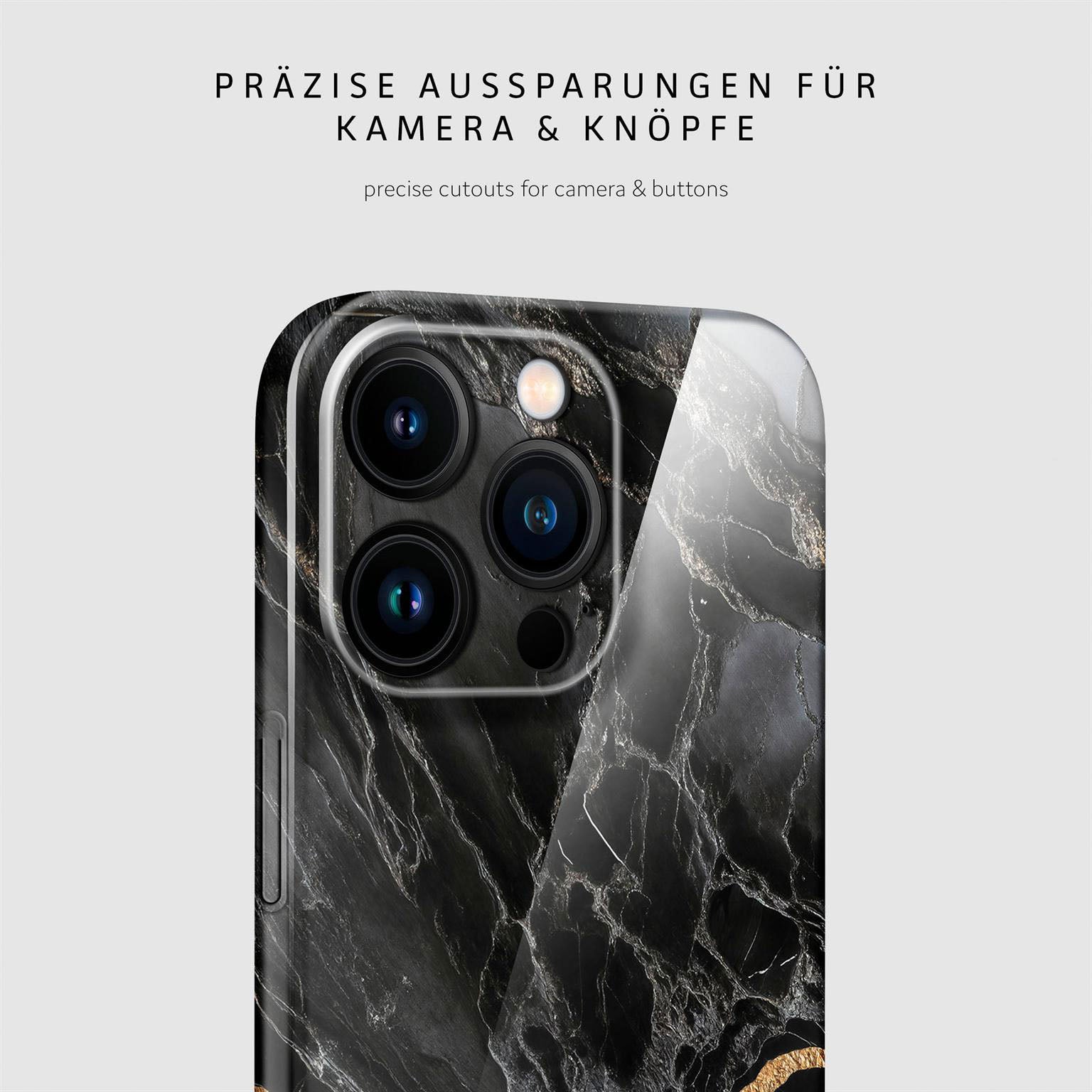 Bliss Cover für iPhone 16 Pro in der Farbe Black Mirage (Schwarz)