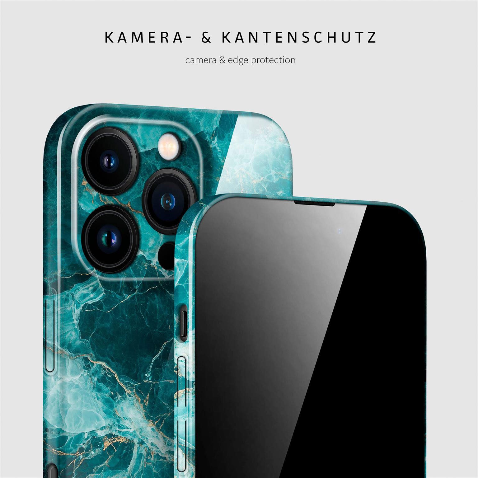 Bliss Cover für iPhone 16 Pro in der Farbe Aqua Prism (Blau)