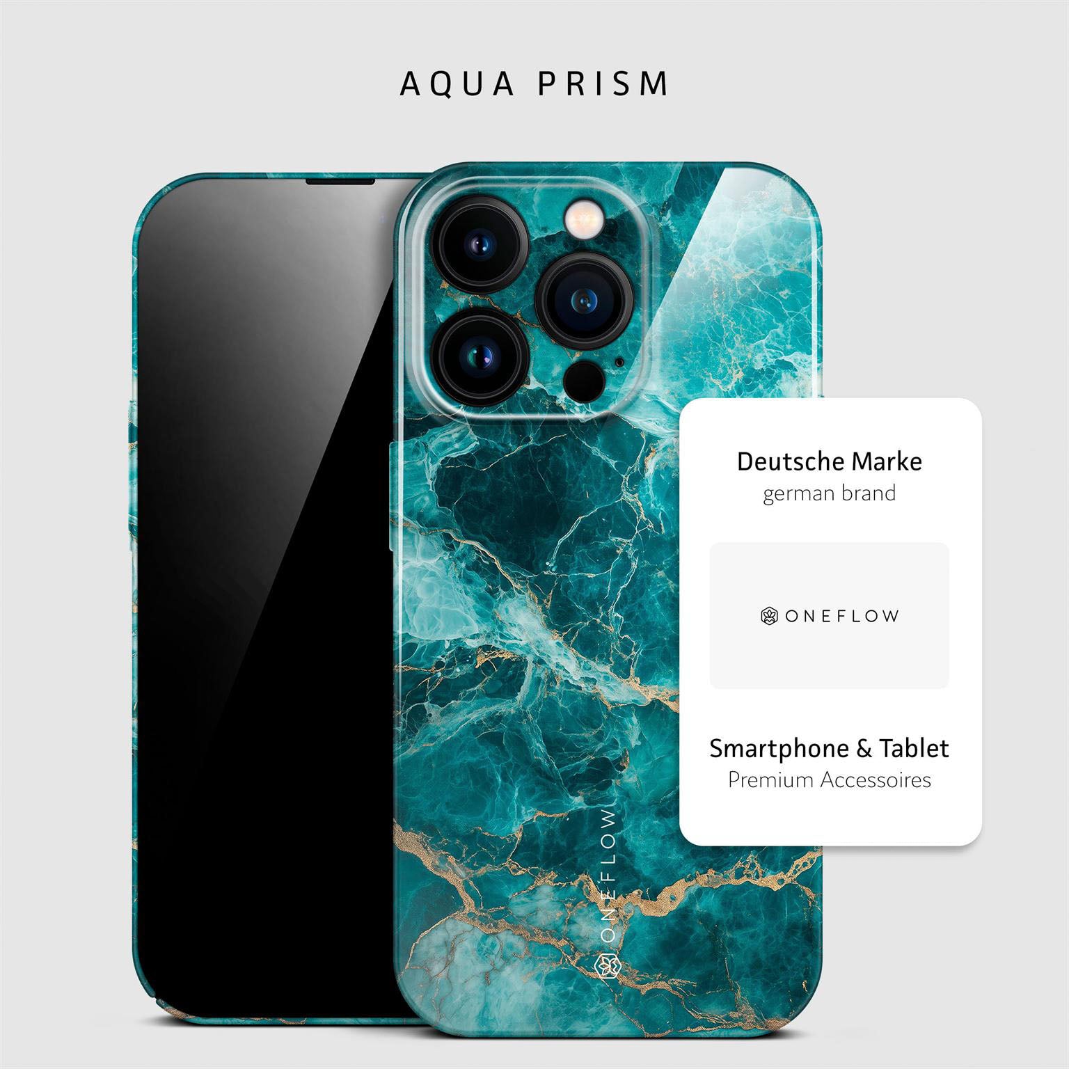 Bliss Cover für iPhone 16 Pro in der Farbe Aqua Prism (Blau)