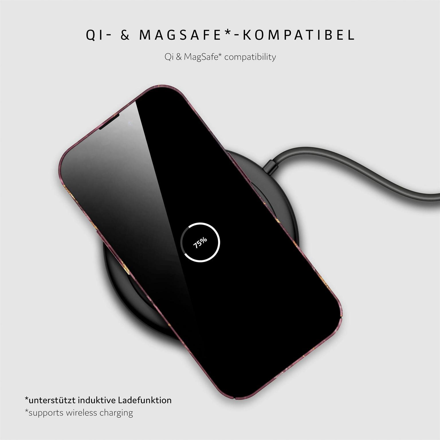 Bliss Cover für iPhone 16 Pro in der Farbe Velvet Wine (Rot)