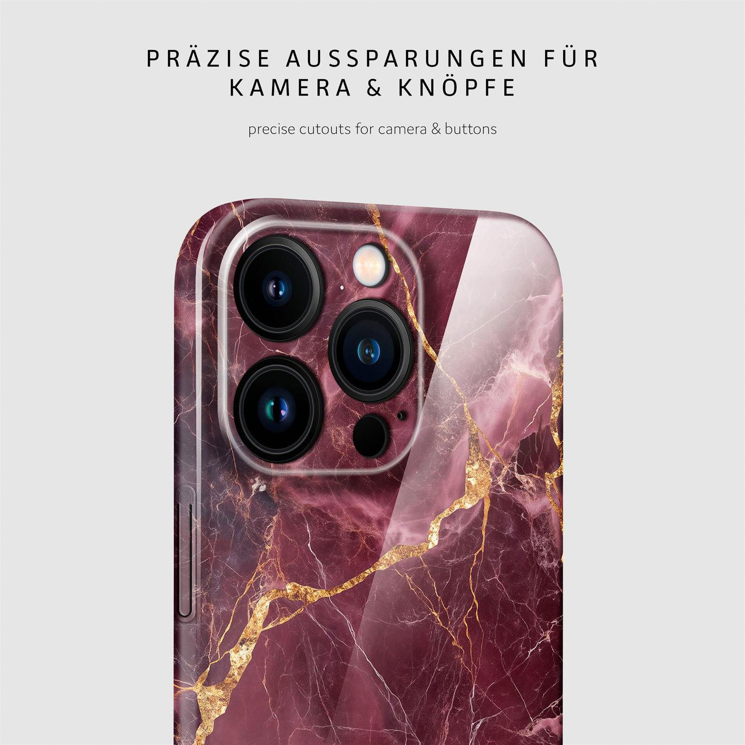 Bliss Cover für iPhone 16 Pro in der Farbe Velvet Wine (Rot)