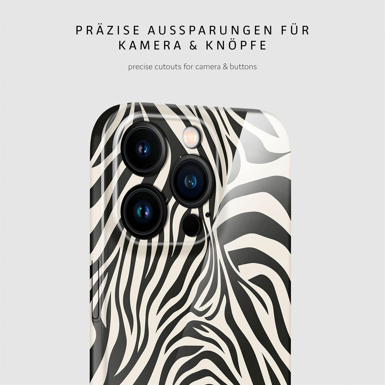 Wild Cover für iPhone 16 Pro in der Farbe Electric Zebra (Mehrfarbig)