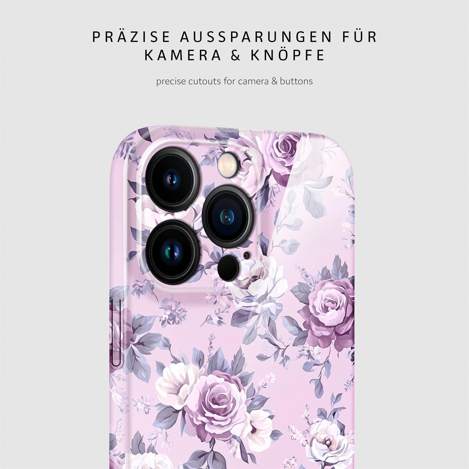 Flower Cover für iPhone 16 Pro Max in der Farbe Lavender Dream (Lila / Violett)