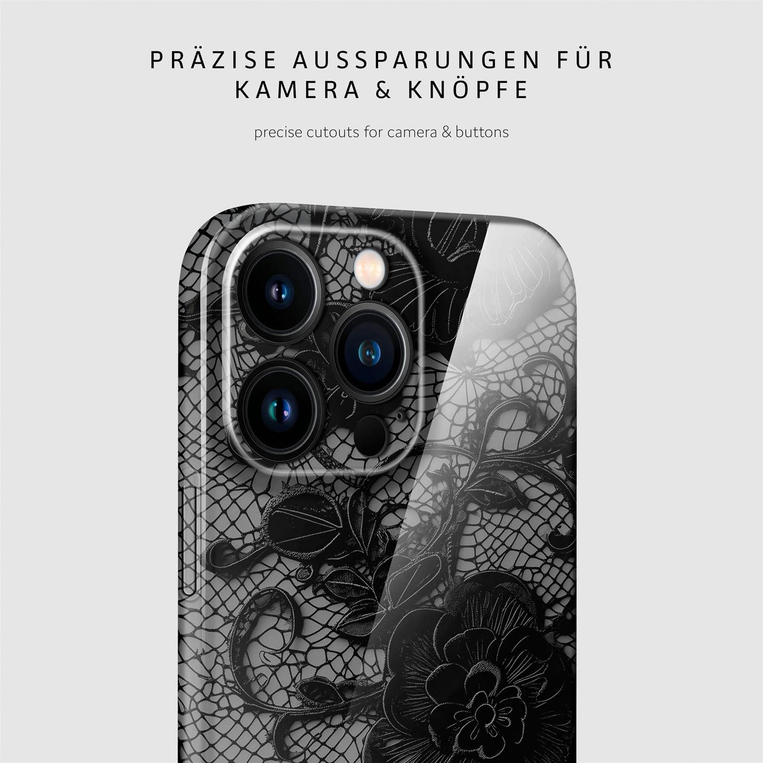 Splash Case für iPhone 16 Pro Max in der Farbe Delicate Dream (Schwarz)