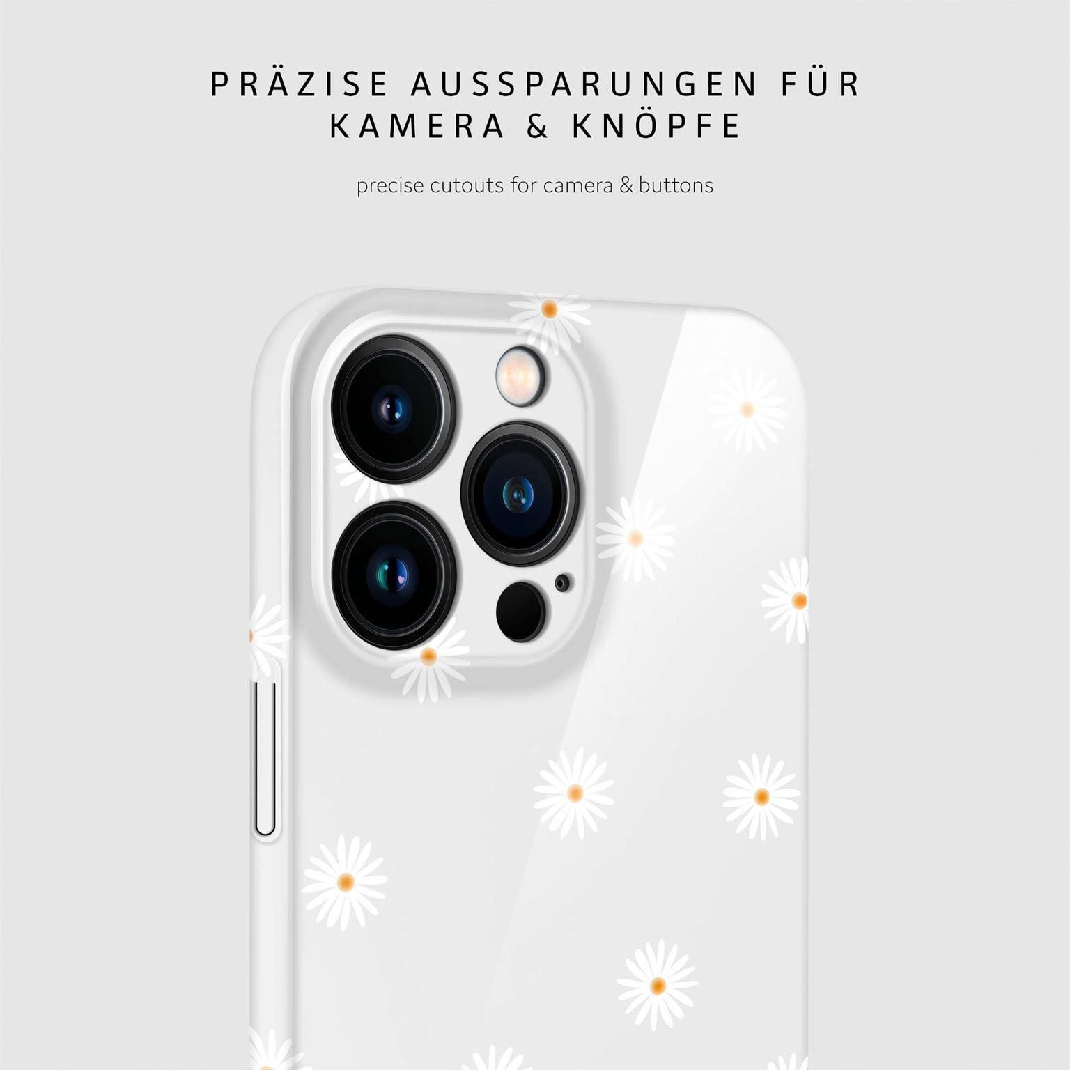 Splash Case für iPhone 16 Pro Max in der Farbe Daisy Delight (Weiß)