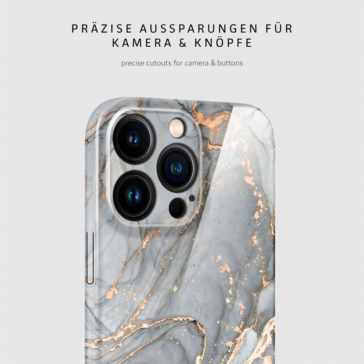 Bliss Cover für iPhone 16 Pro Max in der Farbe Soft Granite (Grau)