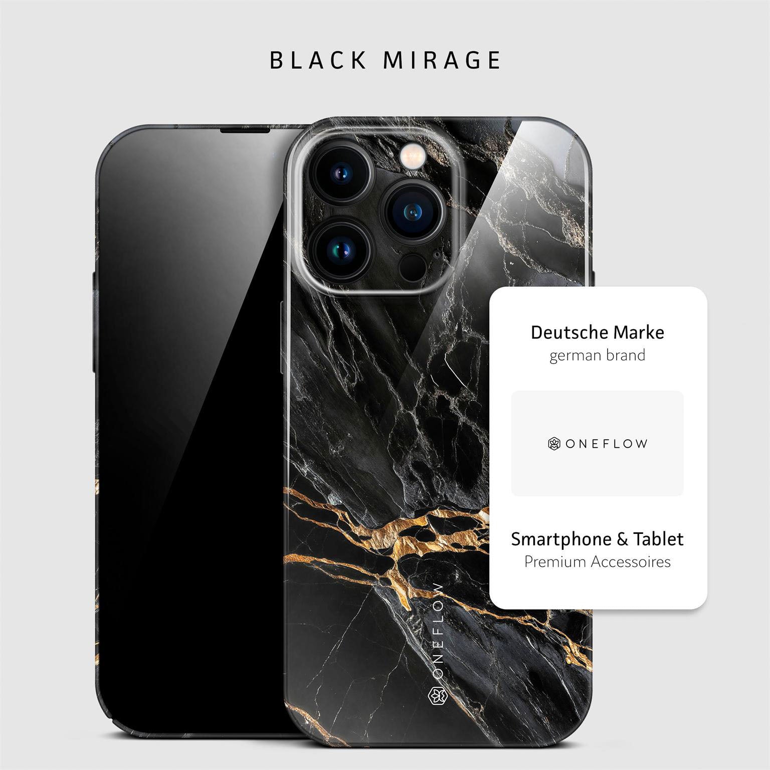 Bliss Cover für iPhone 16 Pro Max in der Farbe Black Mirage (Schwarz)