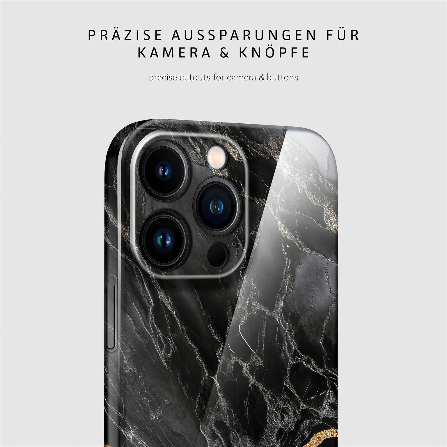 Bliss Cover für iPhone 16 Pro Max in der Farbe Black Mirage (Schwarz)