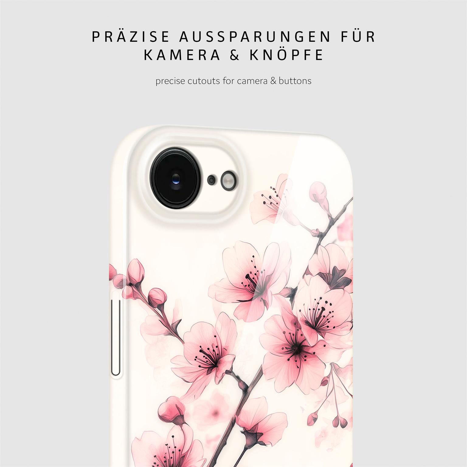 Flower Cover für iPhone 16e in der Farbe Spring Serenity (Rosa / Pink)