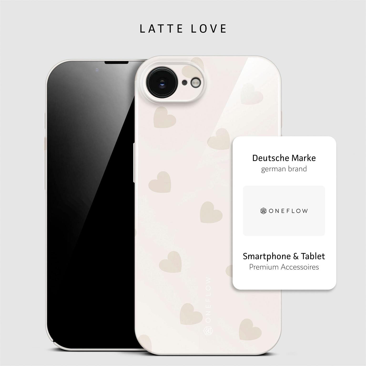 Splash Case für iPhone 16e in der Farbe Latte Love (Braun / Beige)