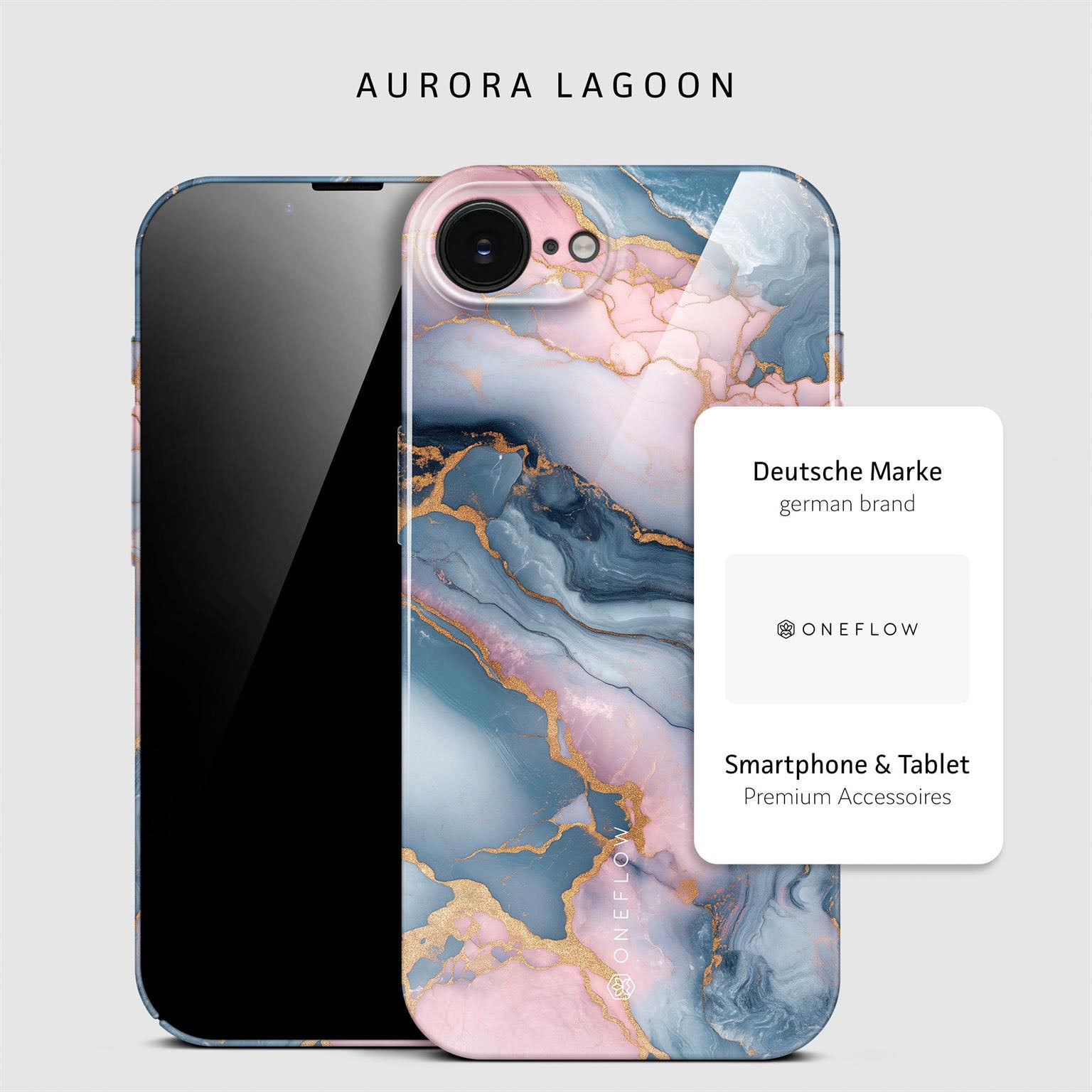 Bliss Cover für iPhone 16e in der Farbe Aurora Lagoon (Mehrfarbig (bunt))