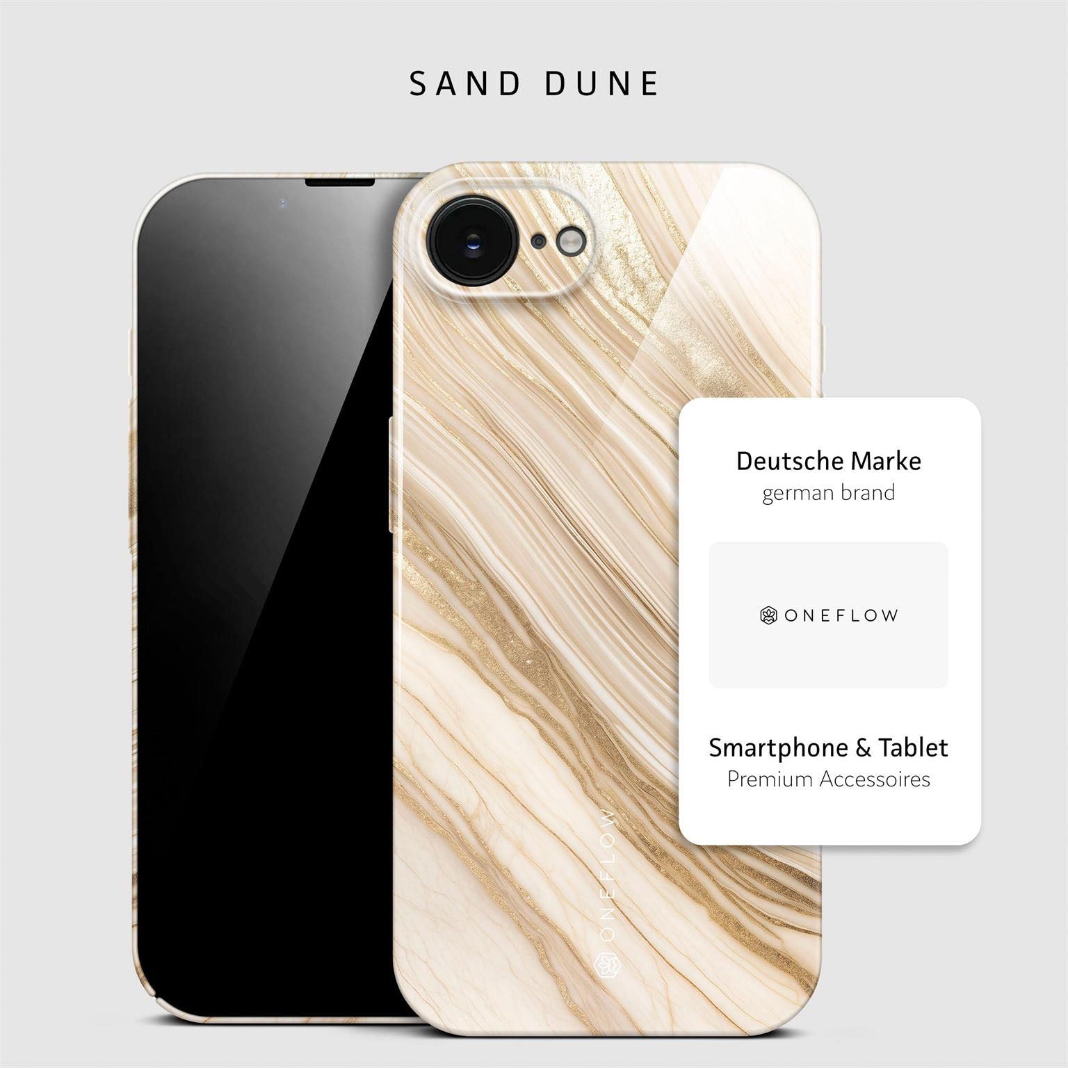 Bliss Cover für iPhone 16e in der Farbe Sand Dune (Braun / Beige)