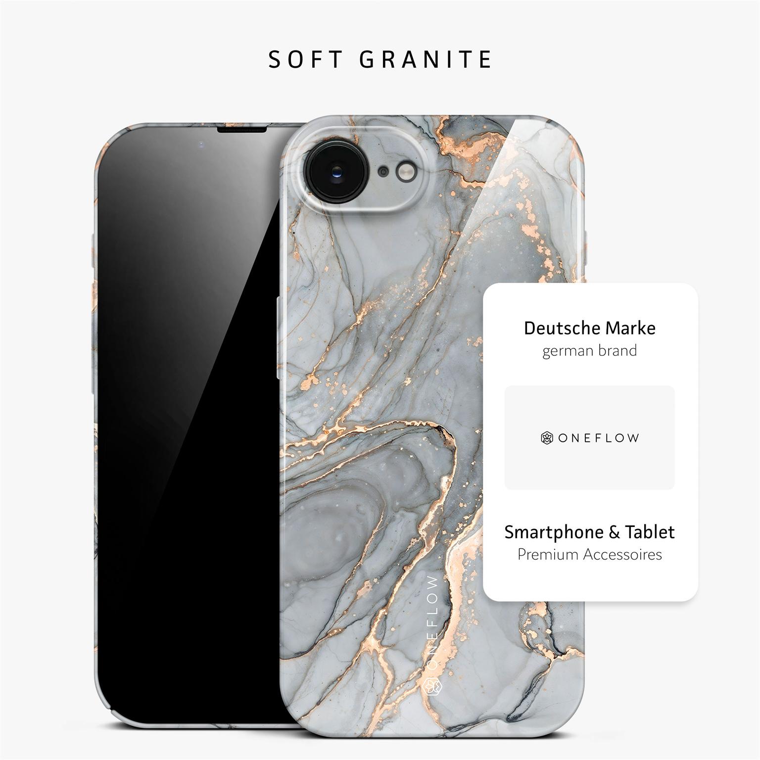 Bliss Cover für iPhone 16e in der Farbe Soft Granite (Grau)