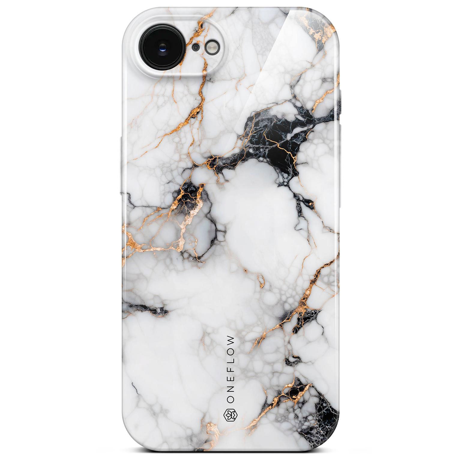Bliss Cover für iPhone 16e in der Farbe Marble Veil (Weiß)