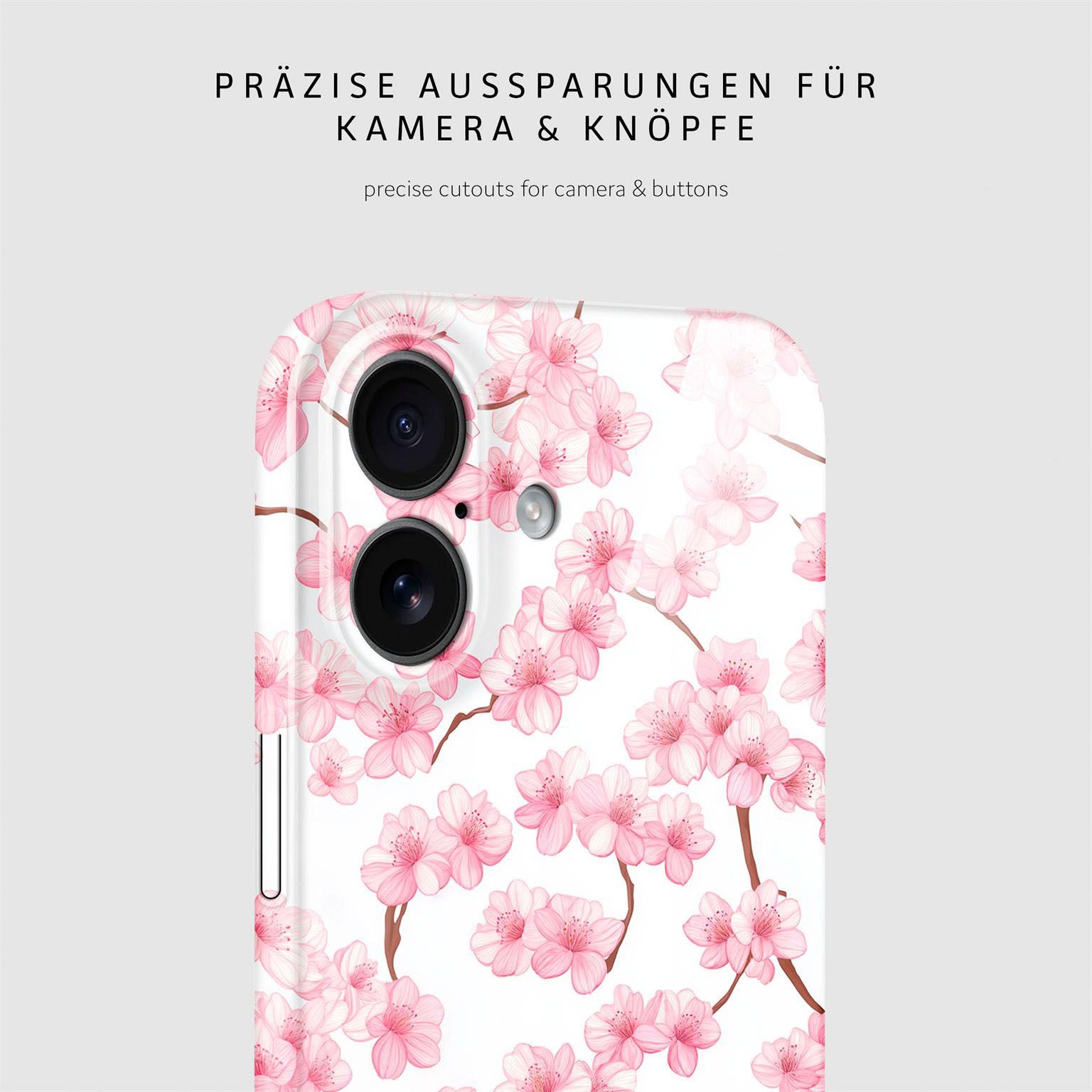 Flower Cover für iPhone 17 in der Farbe Sakura Breeze (Rosa / Pink)