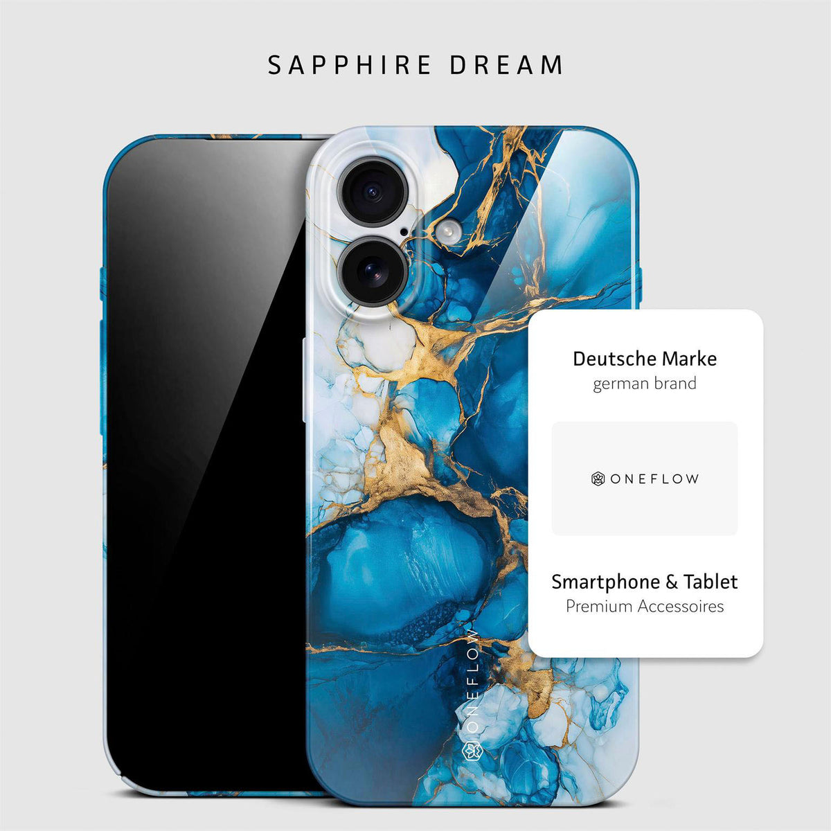 Bliss Cover für iPhone 17 in der Farbe Sapphire Dream (Blau)