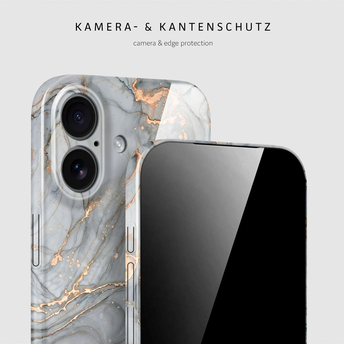 Bliss Cover für iPhone 17 in der Farbe Soft Granite (Grau)