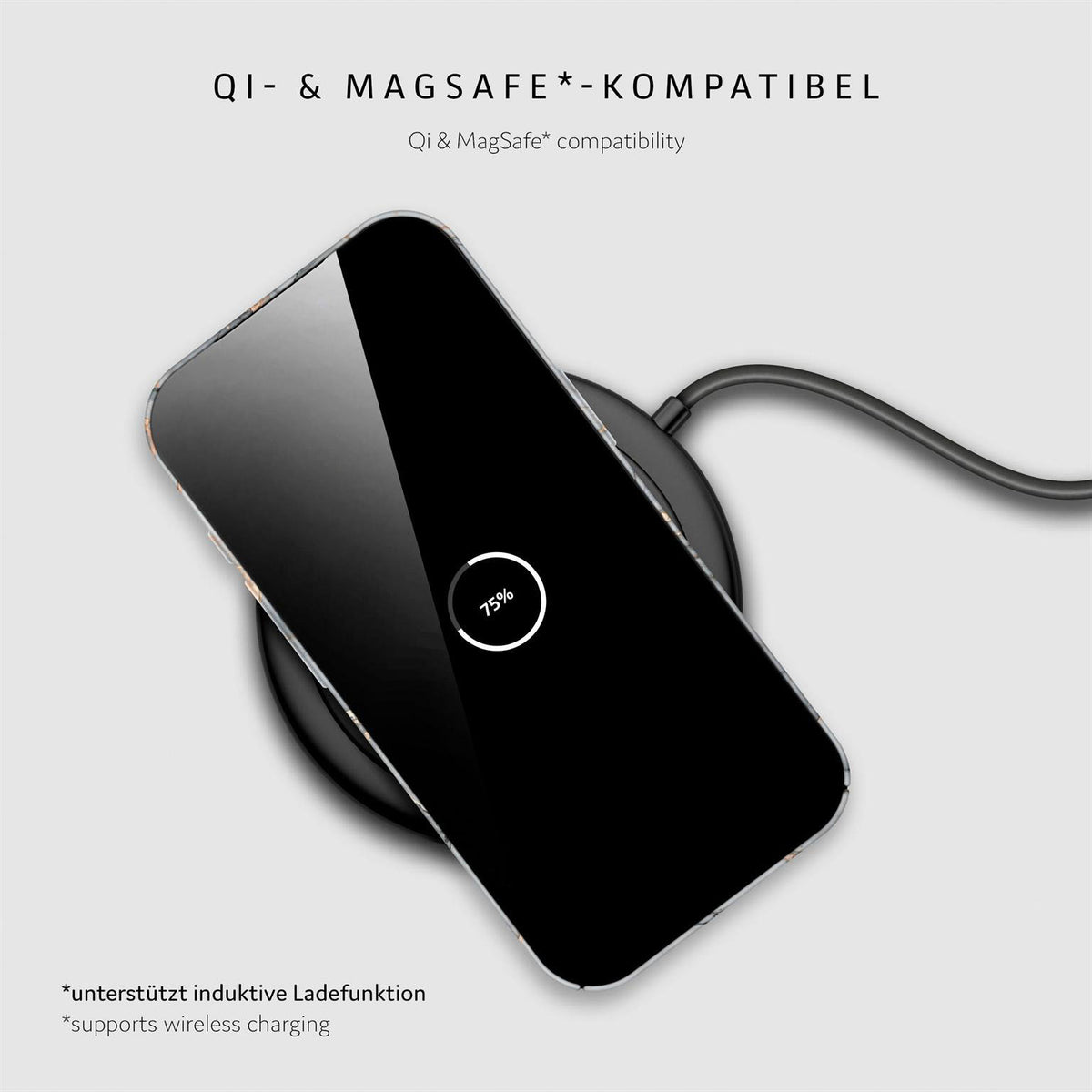 Bliss Cover für iPhone 17 in der Farbe Soft Granite (Grau)