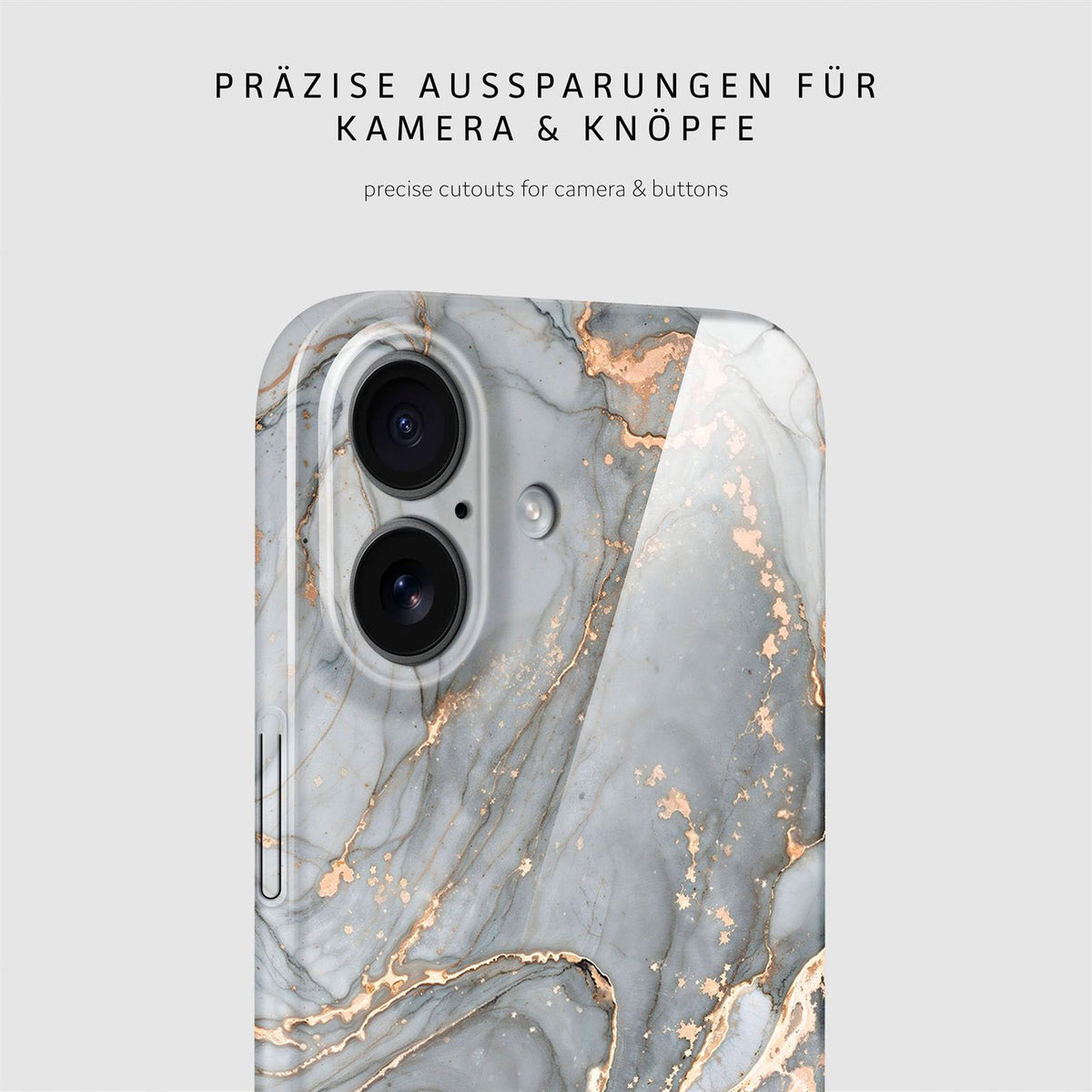 Bliss Cover für iPhone 17 in der Farbe Soft Granite (Grau)