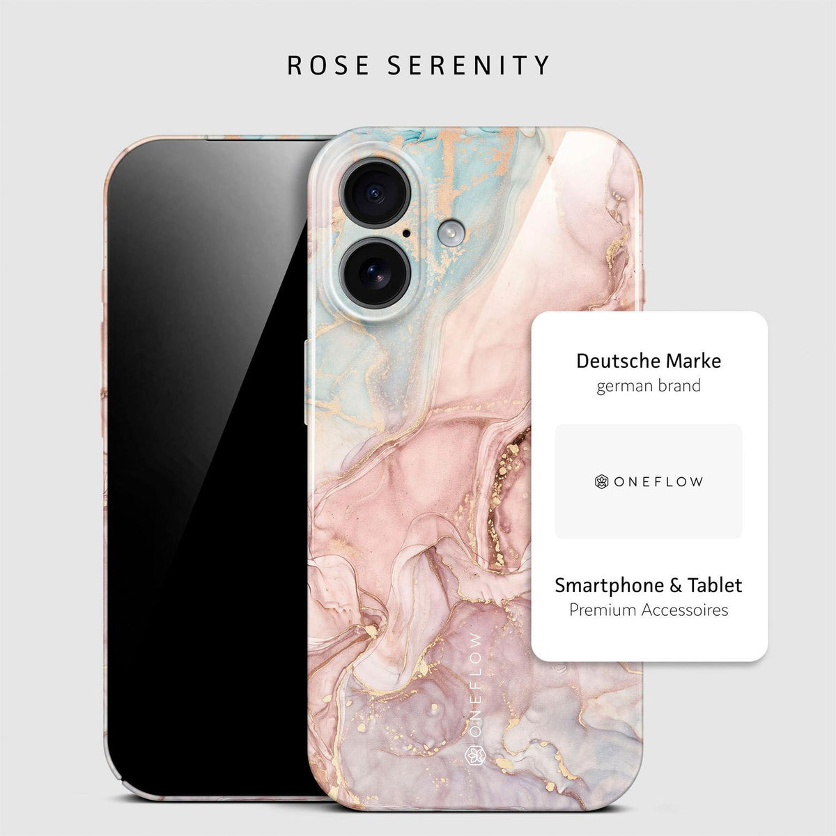 Bliss Cover für iPhone 17 in der Farbe Rose Serenity (Rosa / Pink)