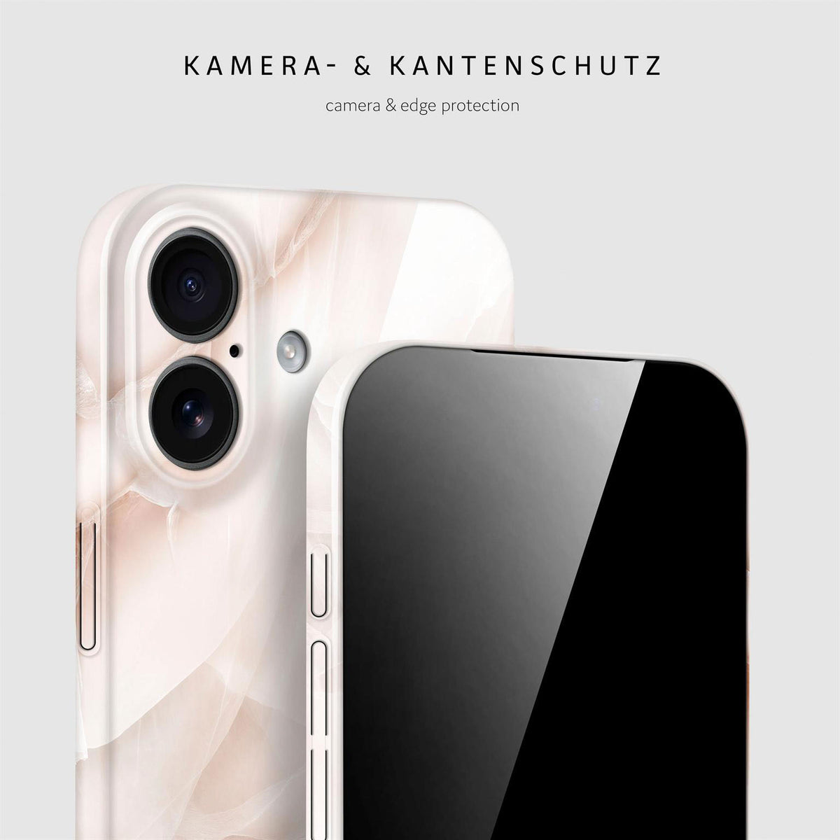 Bliss Cover für iPhone 17 in der Farbe Soft Blush (Braun / Beige)