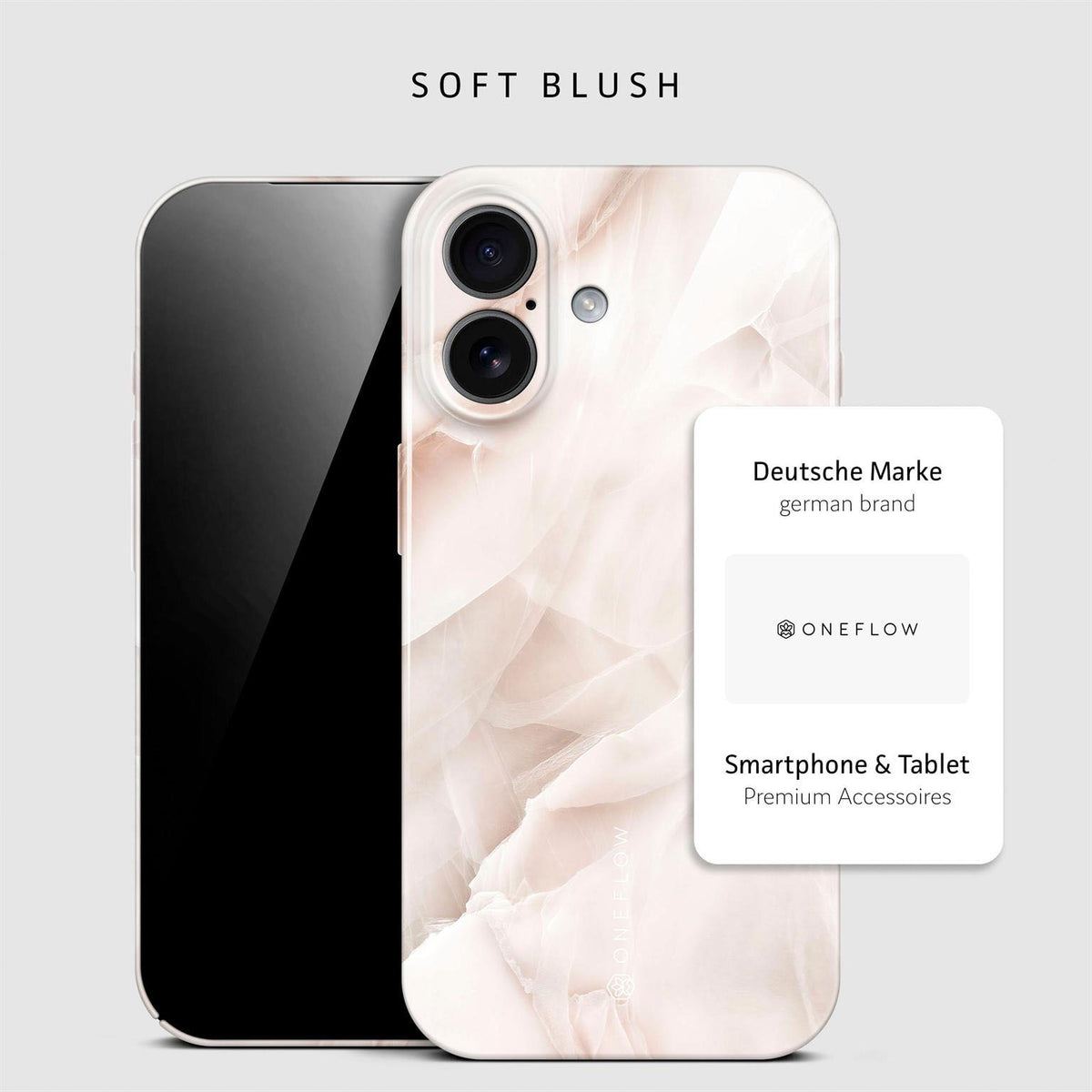 Bliss Cover für iPhone 17 in der Farbe Soft Blush (Braun / Beige)
