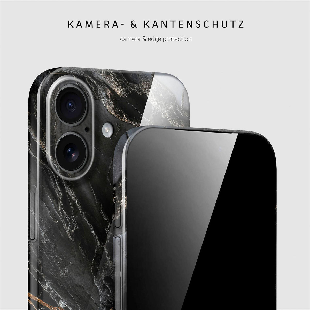 Bliss Cover für iPhone 17 in der Farbe Black Mirage (Schwarz)
