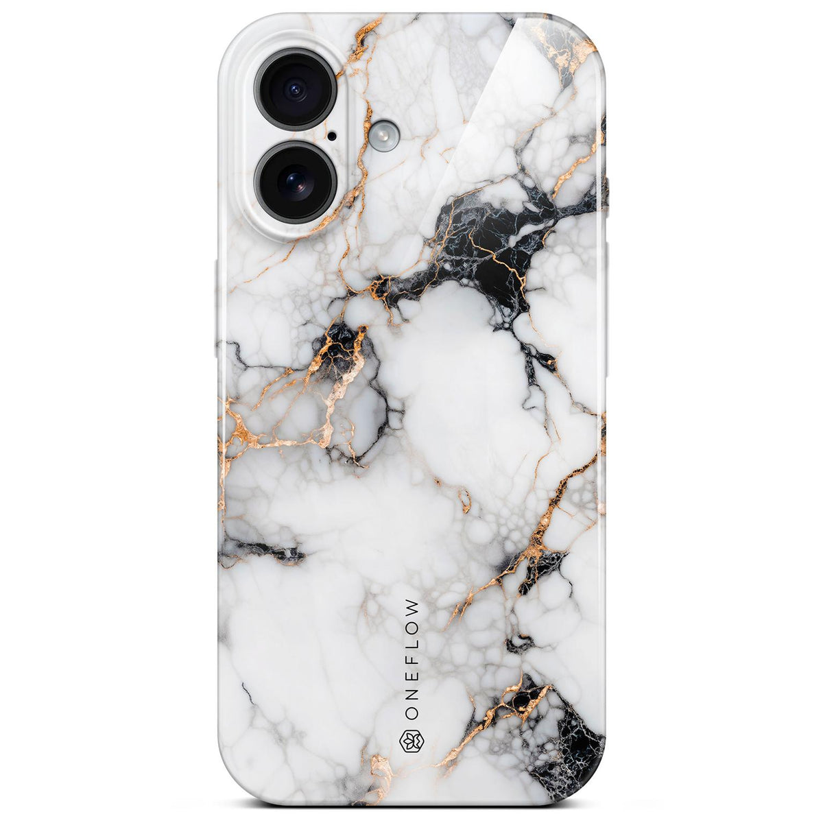 Bliss Cover für iPhone 17 in der Farbe Marble Veil (Weiß)