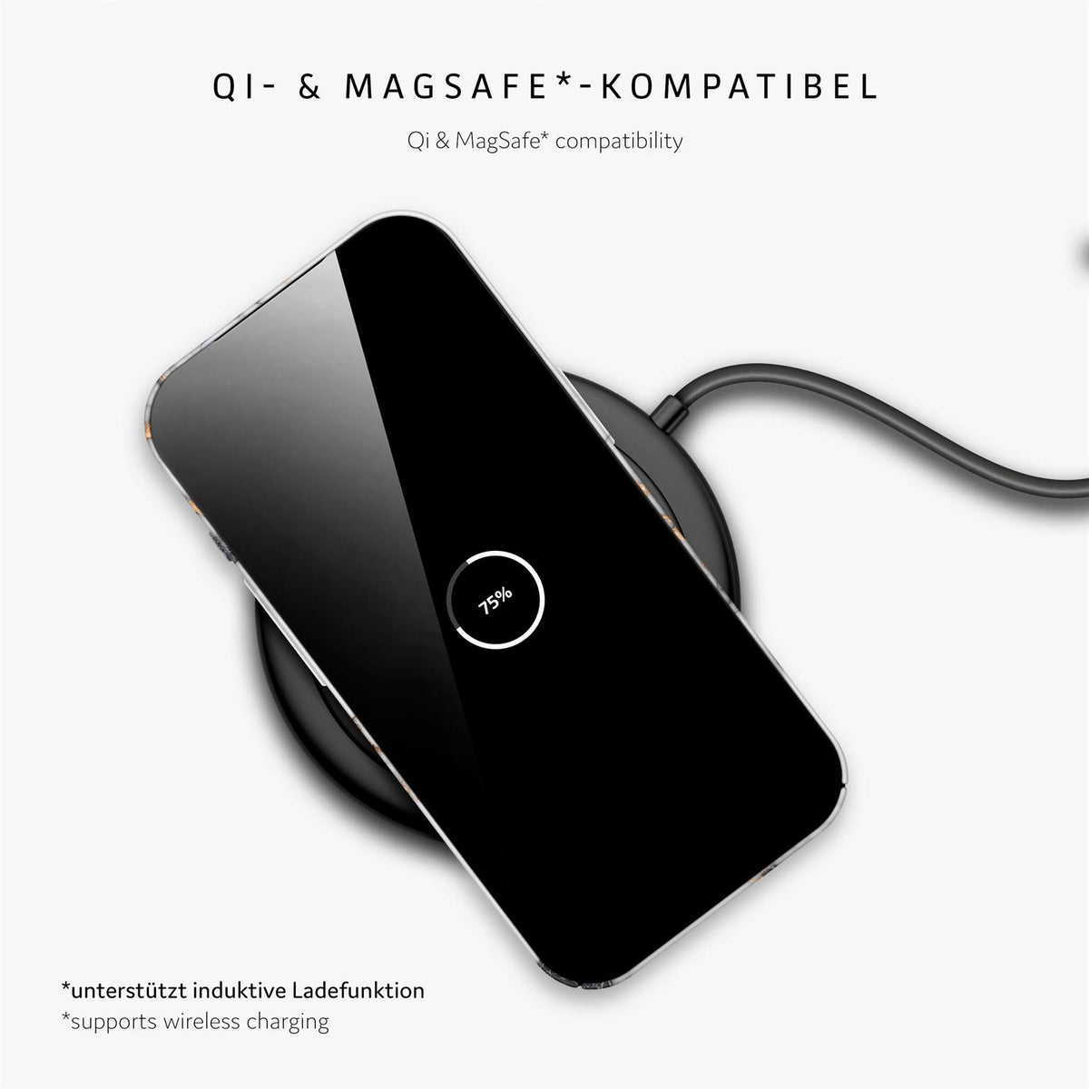 Bliss Cover für iPhone 17 in der Farbe Marble Veil (Weiß)