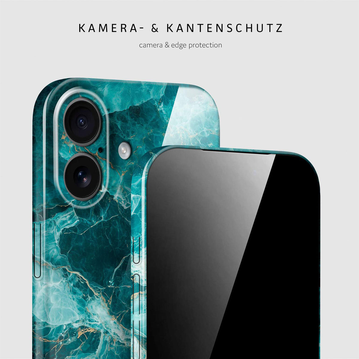 Bliss Cover für iPhone 17 in der Farbe Aqua Prism (Blau)